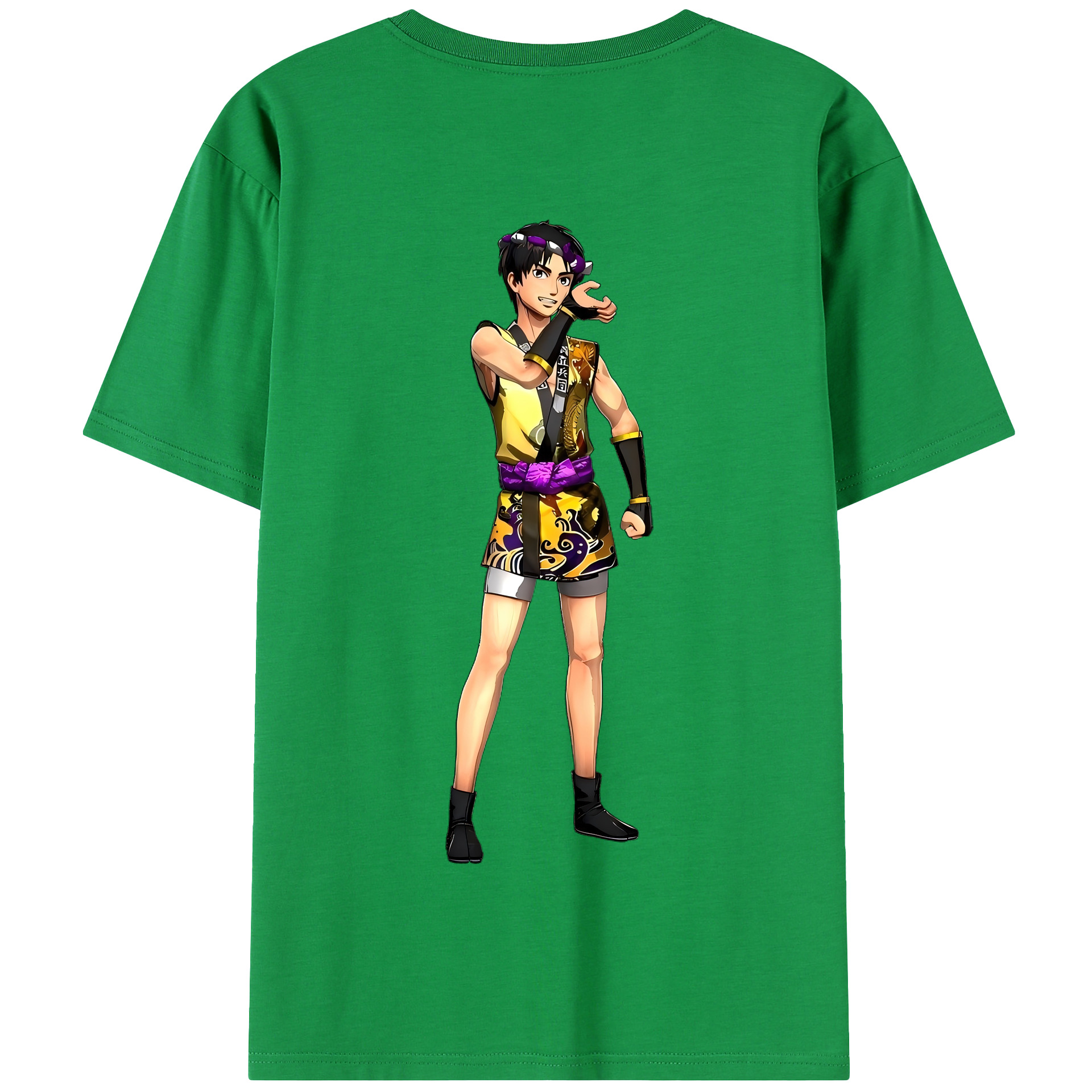 （画像用） 進撃の巨人 リヴァイ·アッカーマン Attack on Titan Levi Ackerman 綿100％半袖Tシャツ（背面プリント）