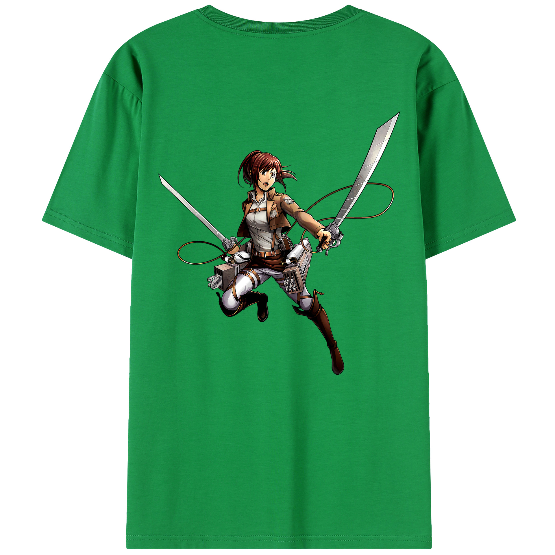（画像用） 進撃の巨人 サシャ·ブラウス Attack on Titan Sasha Blaus 綿100％半袖Tシャツ（背面プリント）