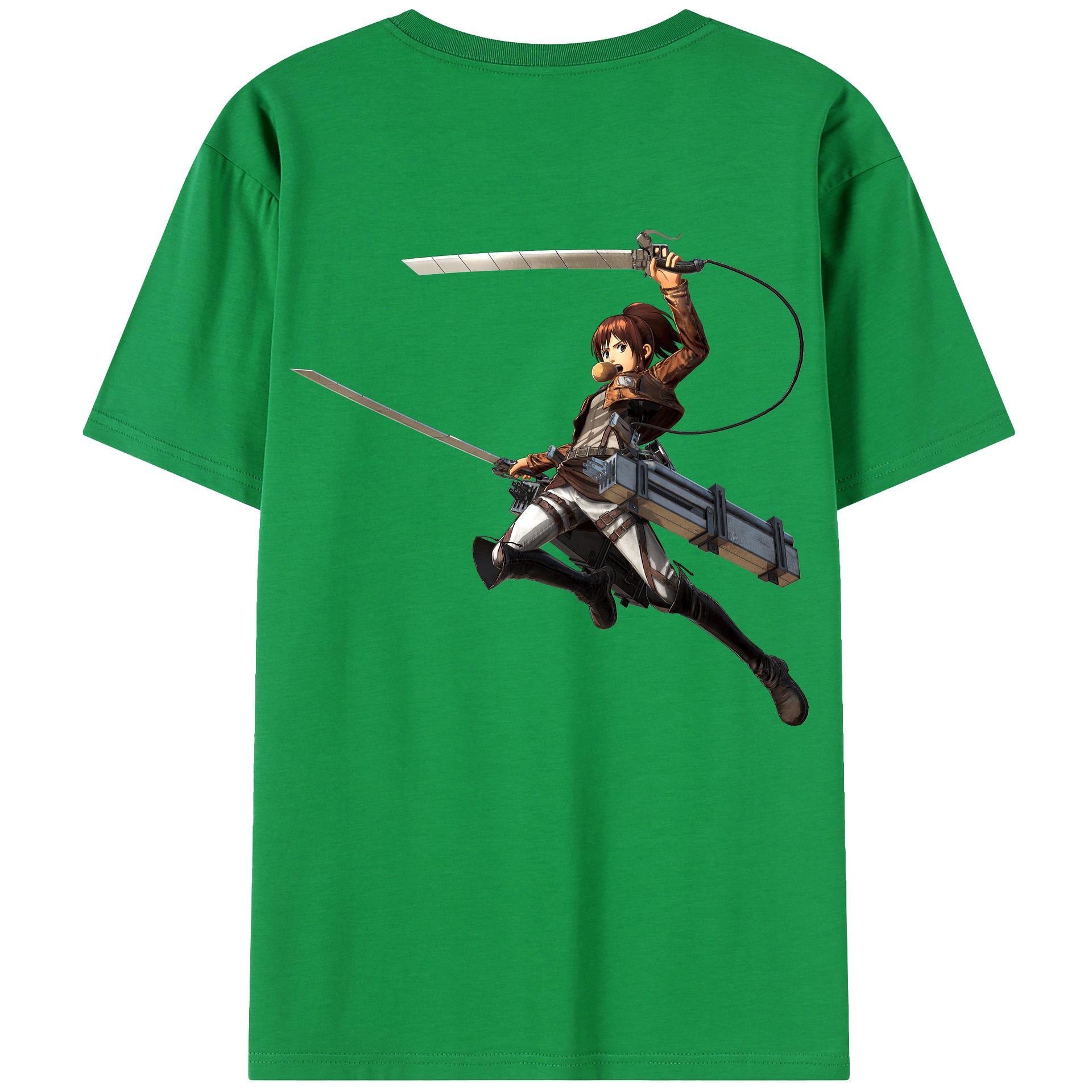 （画像用） 進撃の巨人 サシャ·ブラウス Attack on Titan Sasha Blaus 綿100％半袖Tシャツ（背面プリント）
