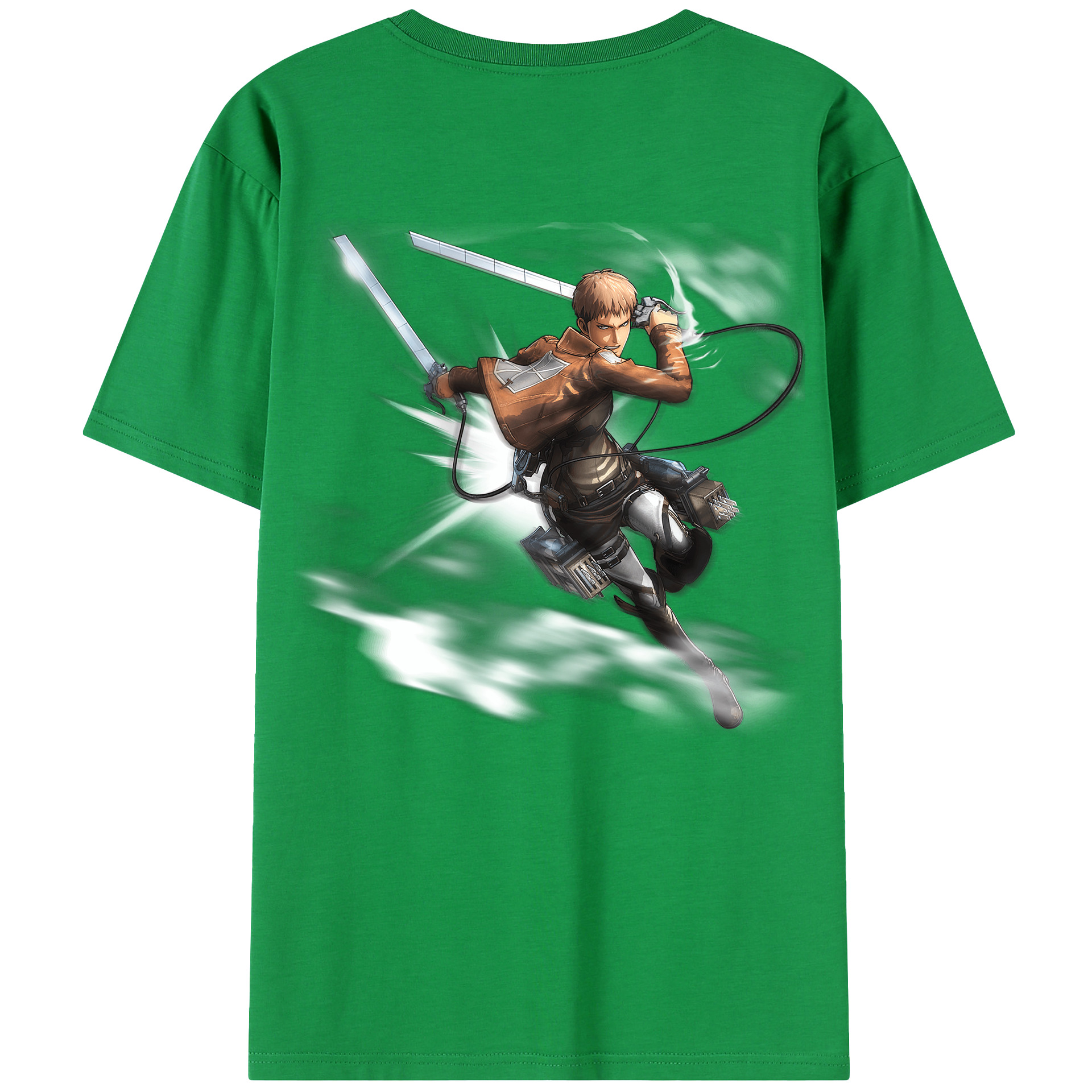 （画像用） 進撃の巨人 ジャン・キルシュタイン Attack on Titan Jean Kirstein 綿100％半袖Tシャツ（背面プリント）