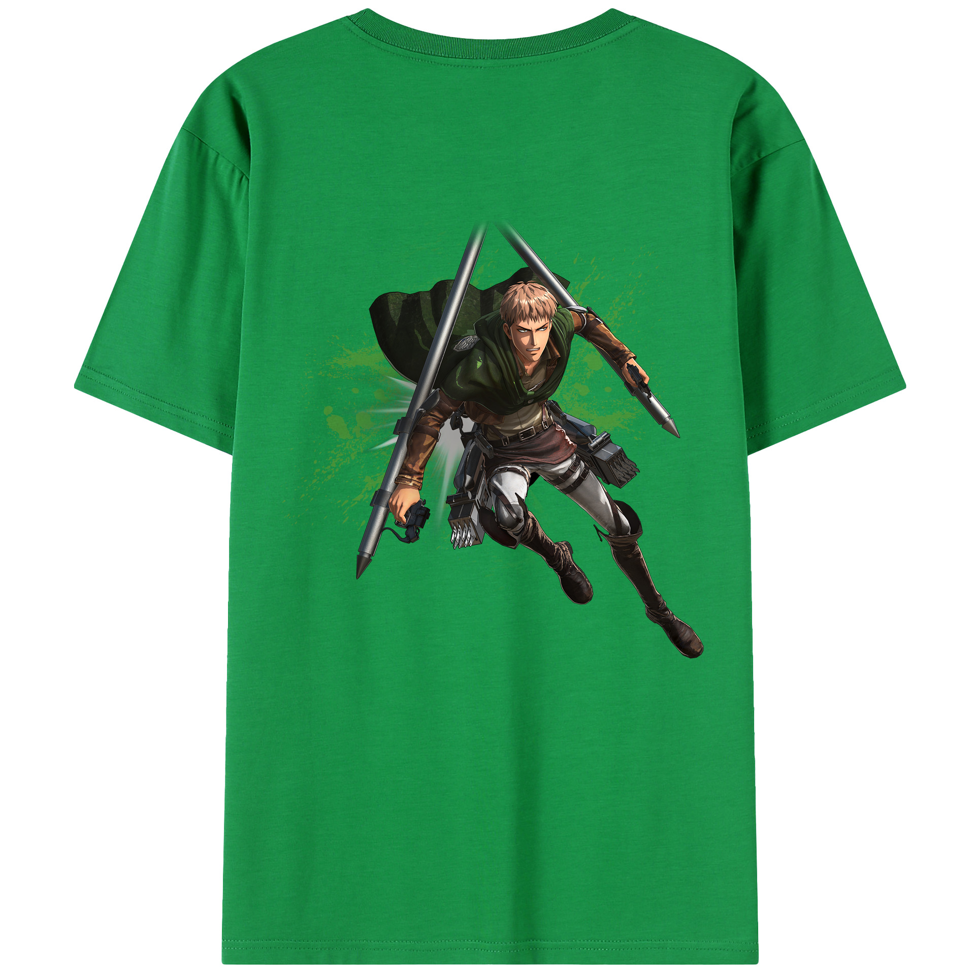 （画像用） 進撃の巨人 ジャン・キルシュタイン Attack on Titan Jean Kirstein 綿100％半袖Tシャツ（背面プリント）