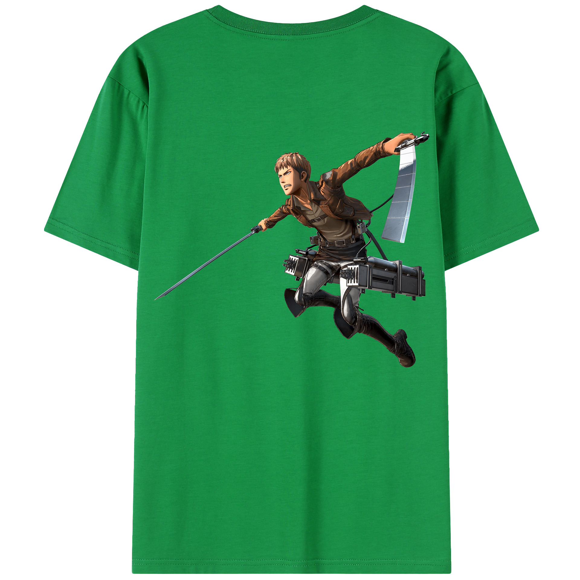 （画像用） 進撃の巨人 ジャン・キルシュタイン Attack on Titan Jean Kirstein 綿100％半袖Tシャツ（背面プリント）