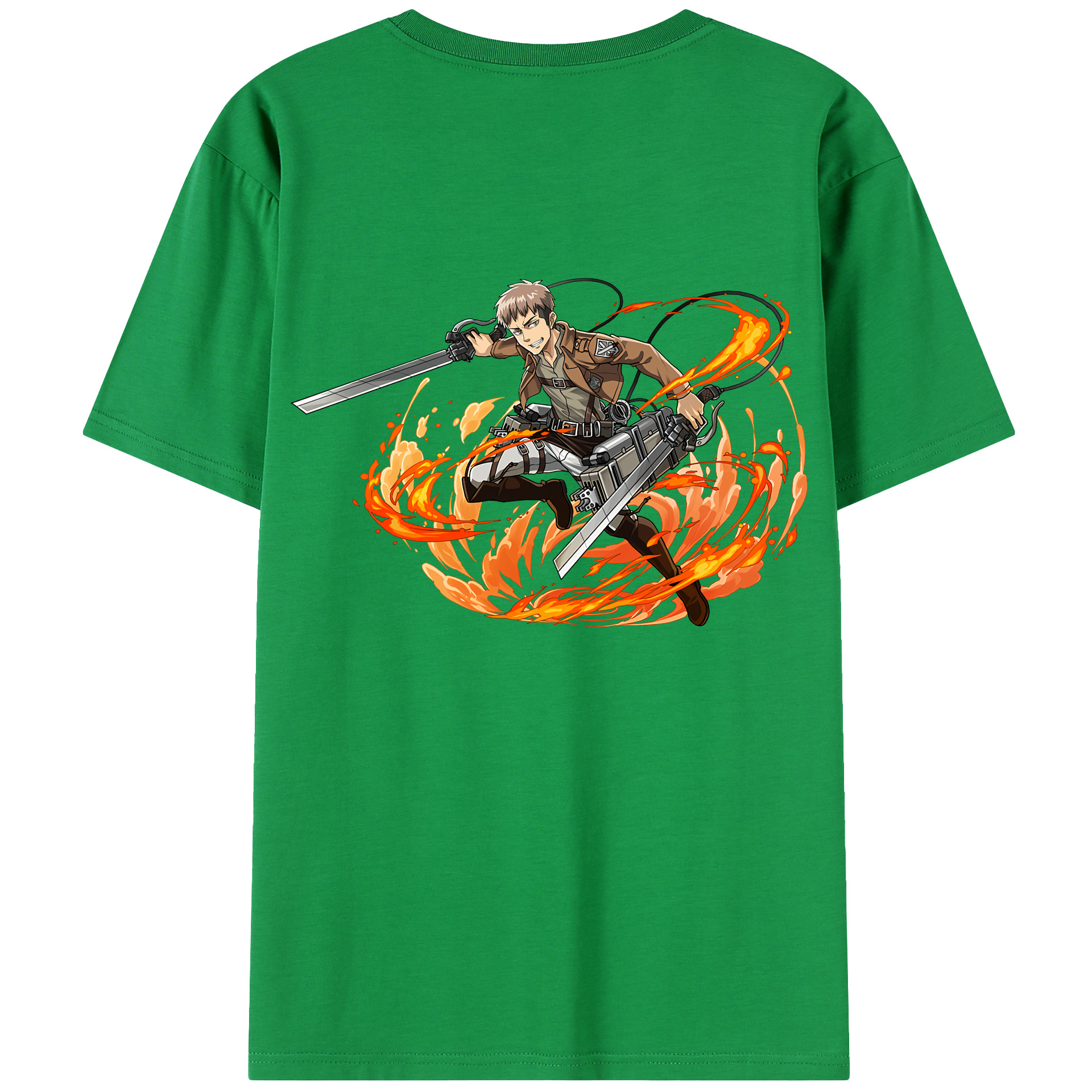 （画像用） 進撃の巨人 ジャン・キルシュタイン Attack on Titan Jean Kirstein 綿100％半袖Tシャツ（背面プリント）
