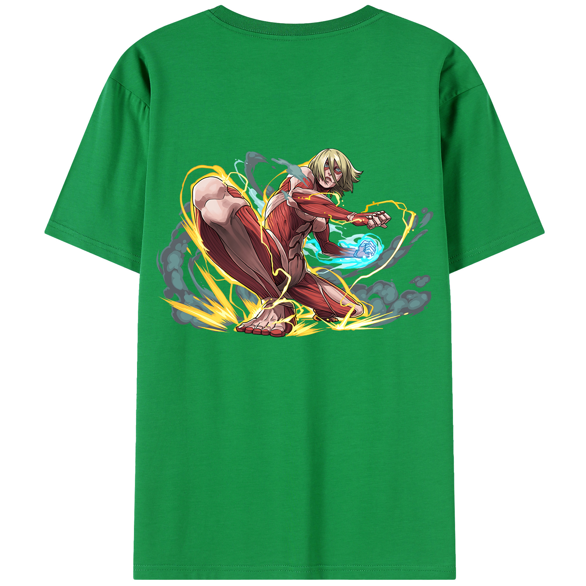 （画像用） 進撃の巨人 Attack on Titan 綿100％半袖Tシャツ（背面プリント）
