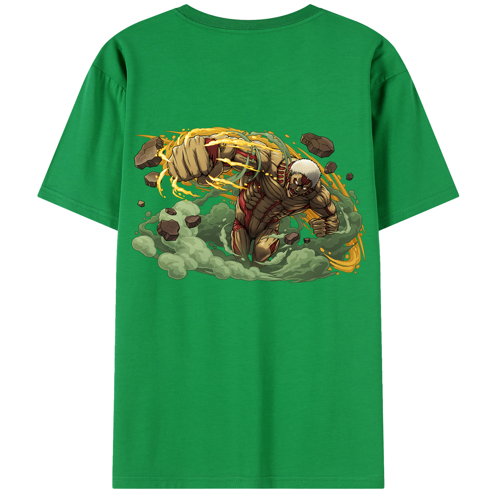 （画像用） 進撃の巨人 Attack on Titan 綿100％半袖Tシャツ（背面プリント）