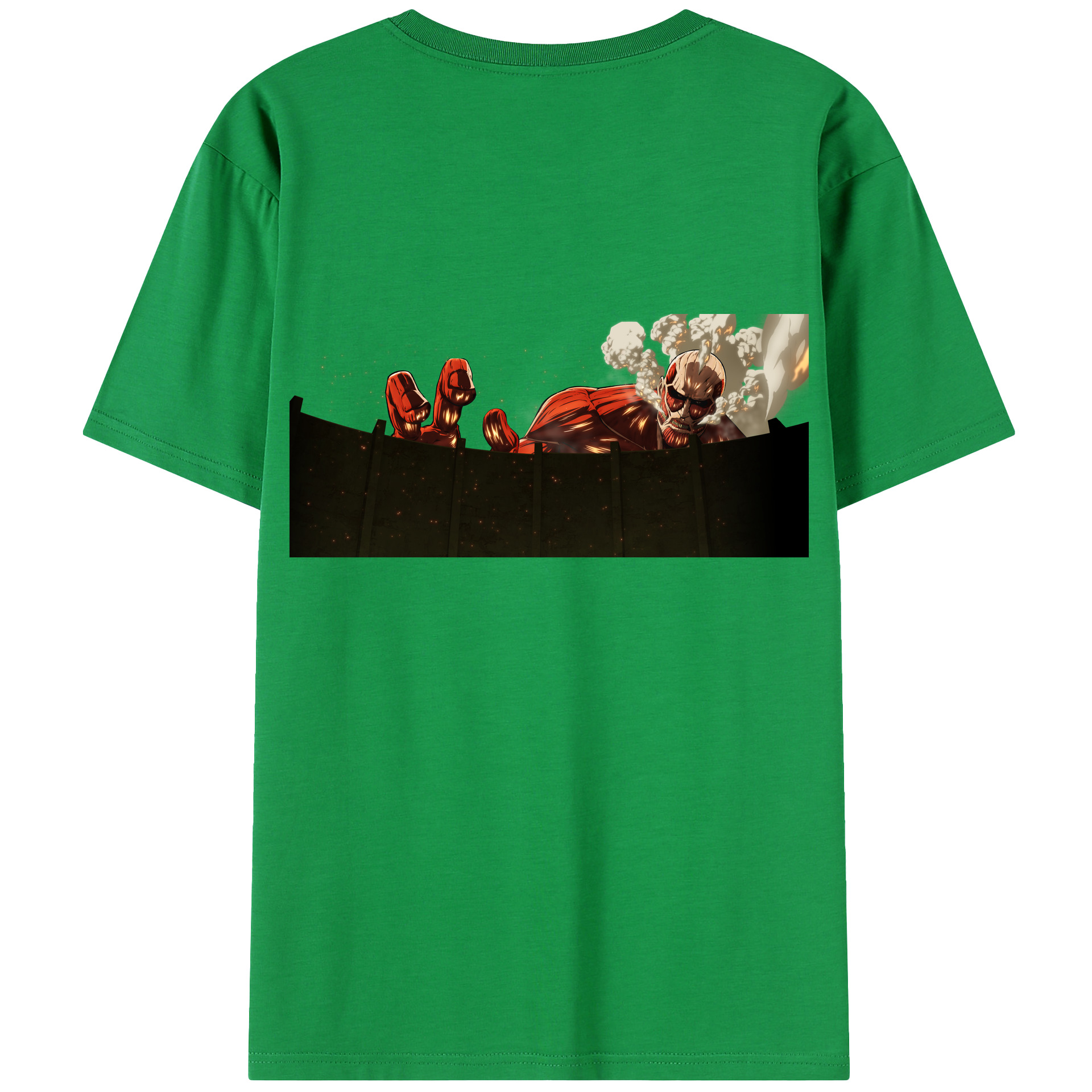 （画像用） 進撃の巨人 Attack on Titan 綿100％半袖Tシャツ（背面プリント）