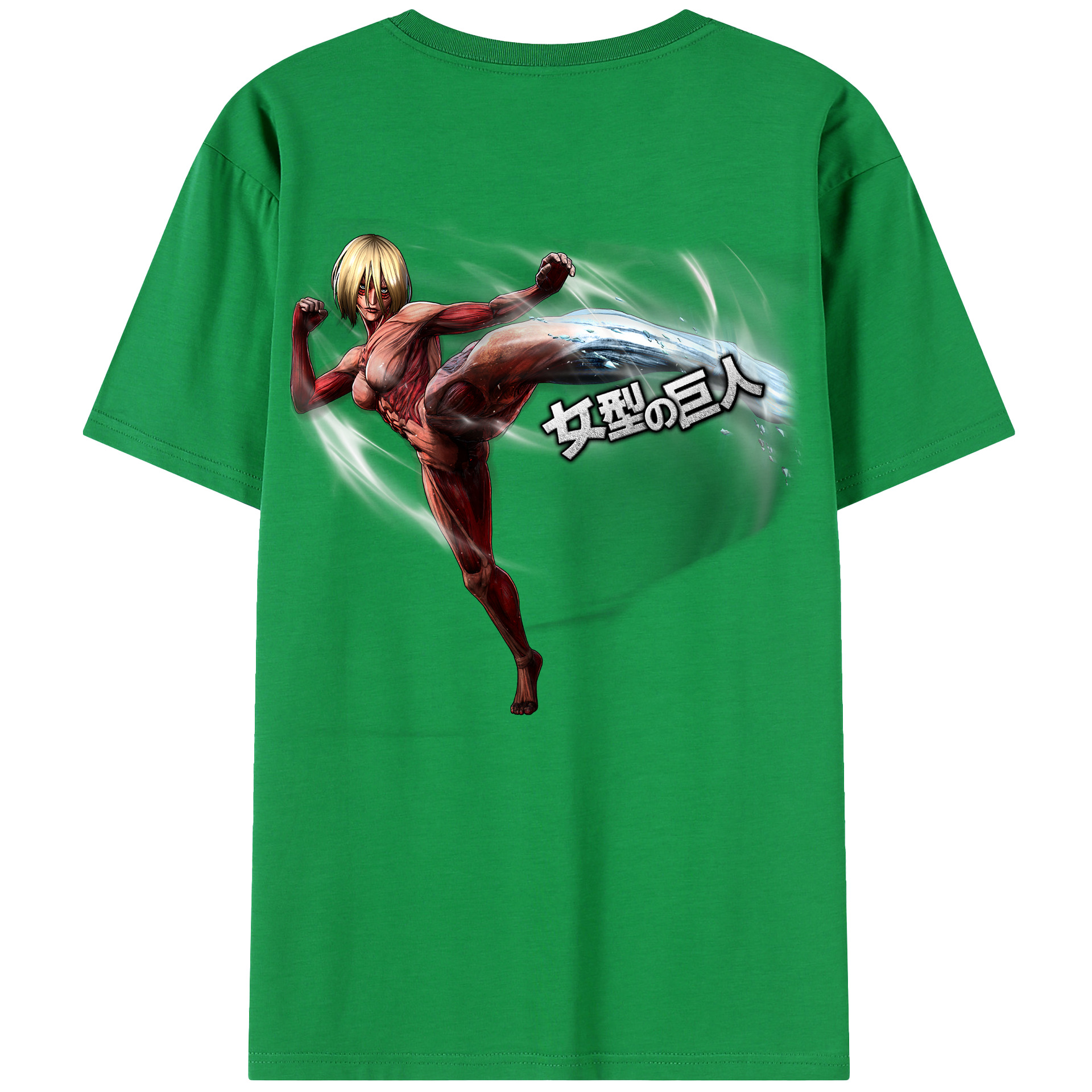 （画像用） 進撃の巨人 Attack on Titan 綿100％半袖Tシャツ（背面プリント）