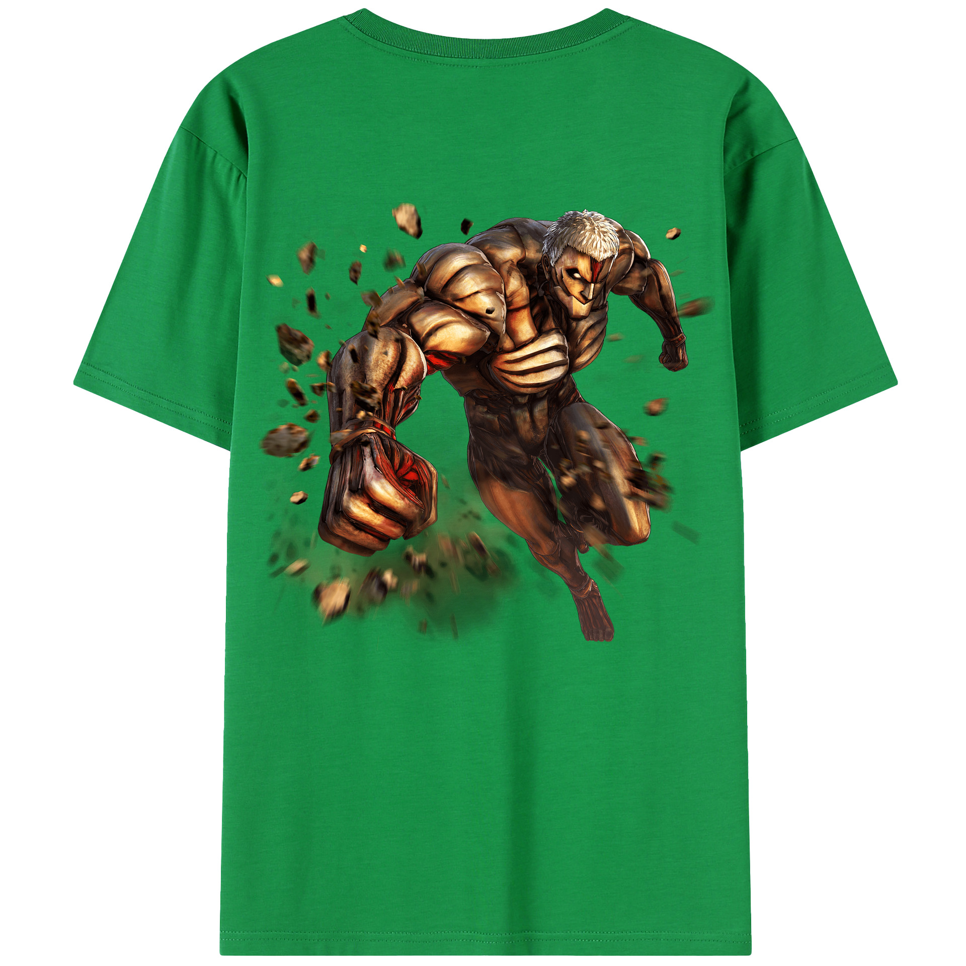（画像用） 進撃の巨人 Attack on Titan 綿100％半袖Tシャツ（背面プリント）