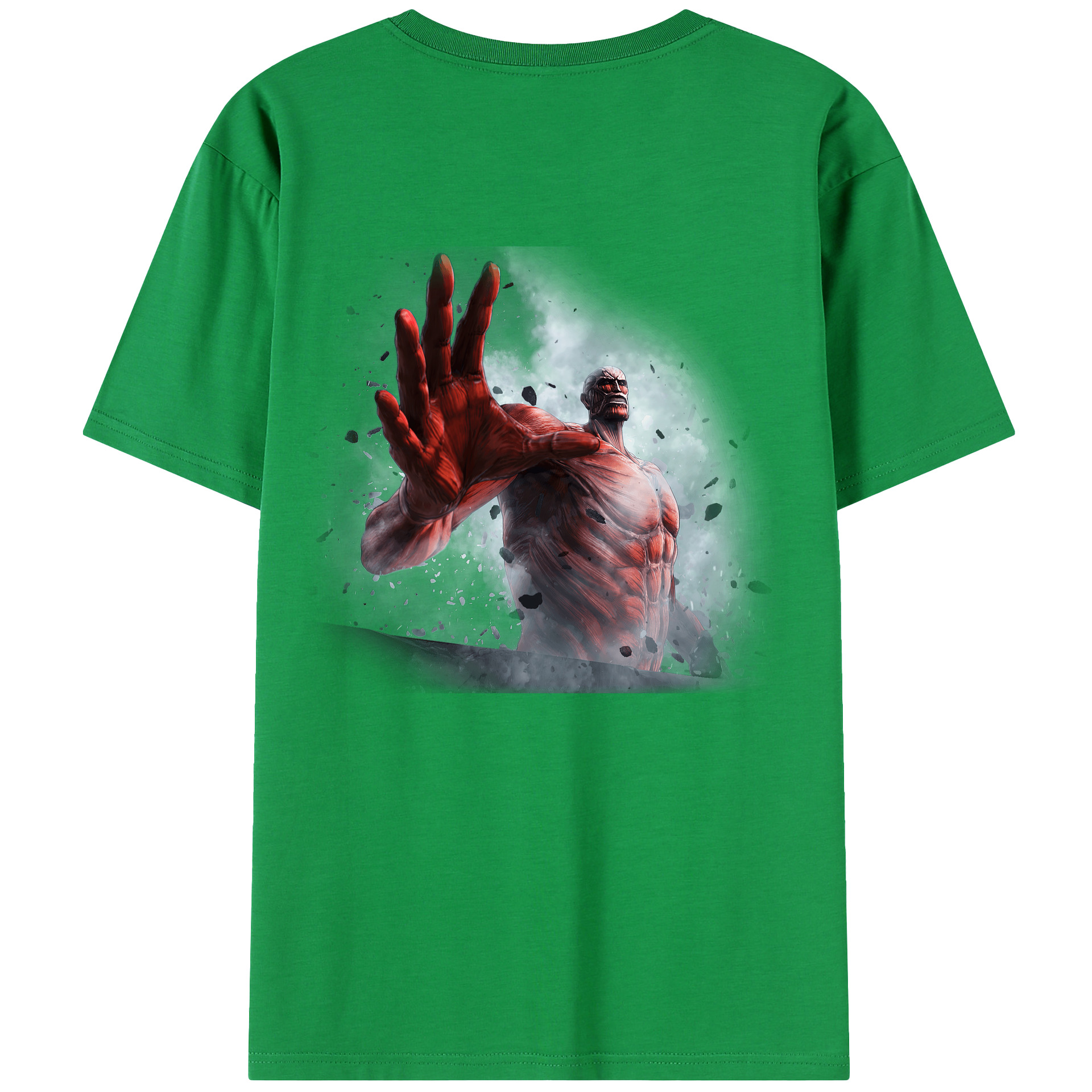 （画像用） 進撃の巨人 Attack on Titan 綿100％半袖Tシャツ（背面プリント）