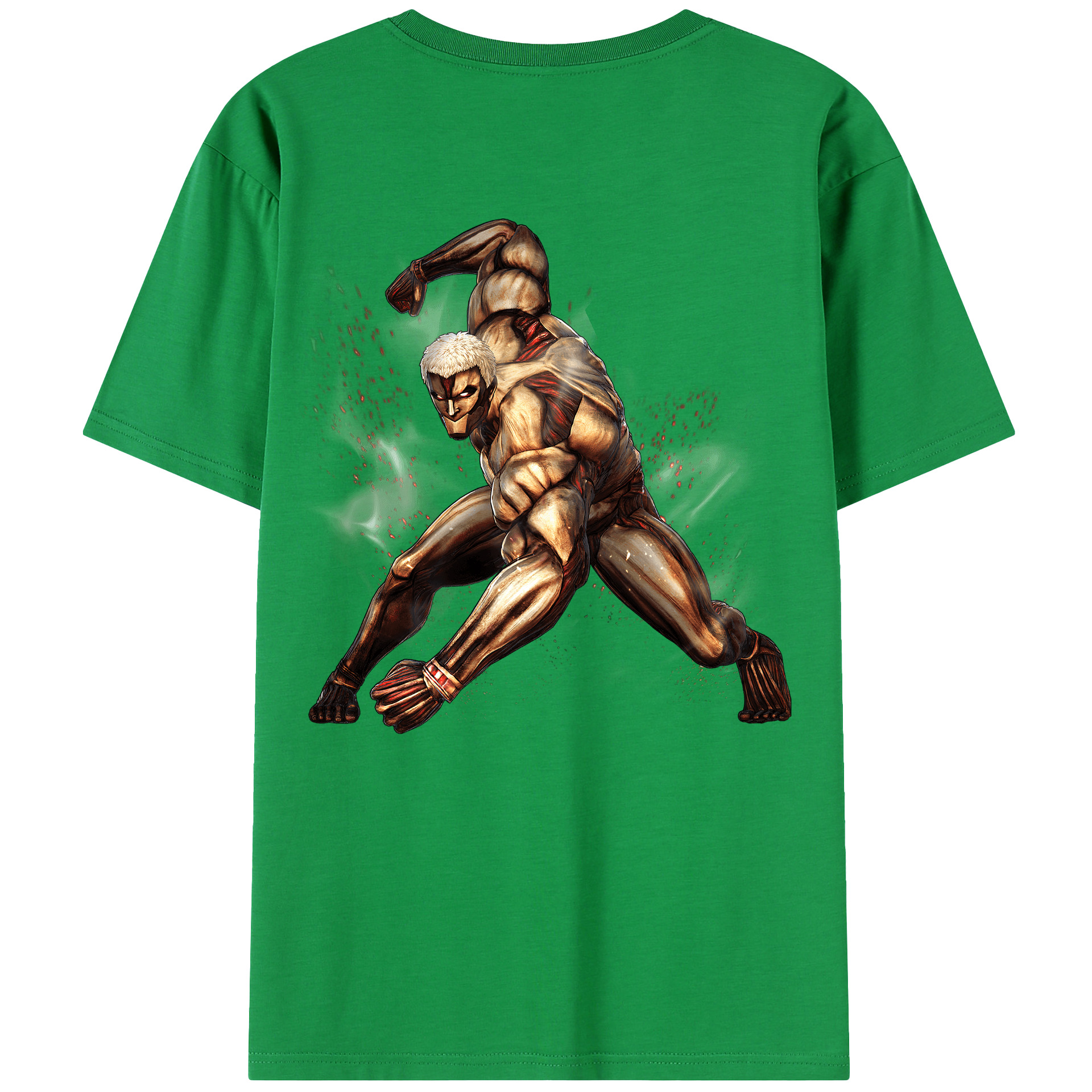 （画像用） 進撃の巨人 Attack on Titan 綿100％半袖Tシャツ（背面プリント）