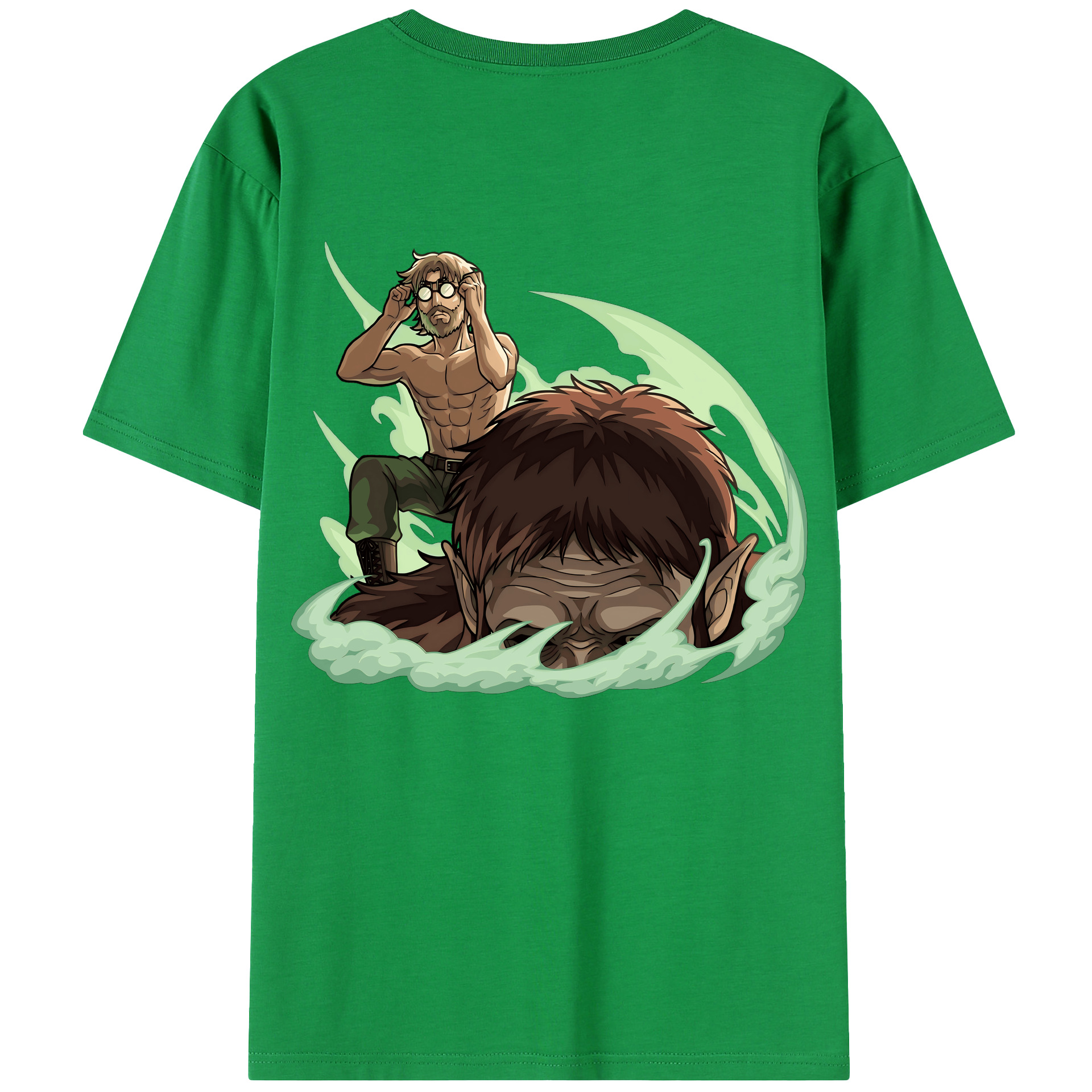 （画像用） 進撃の巨人 Attack on Titan 綿100％半袖Tシャツ（背面プリント）