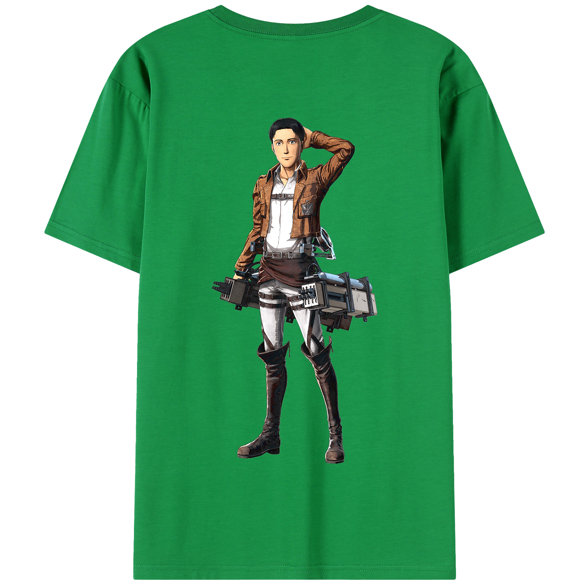 （画像用） 進撃の巨人 Attack on Titan 綿100％半袖Tシャツ（背面プリント）
