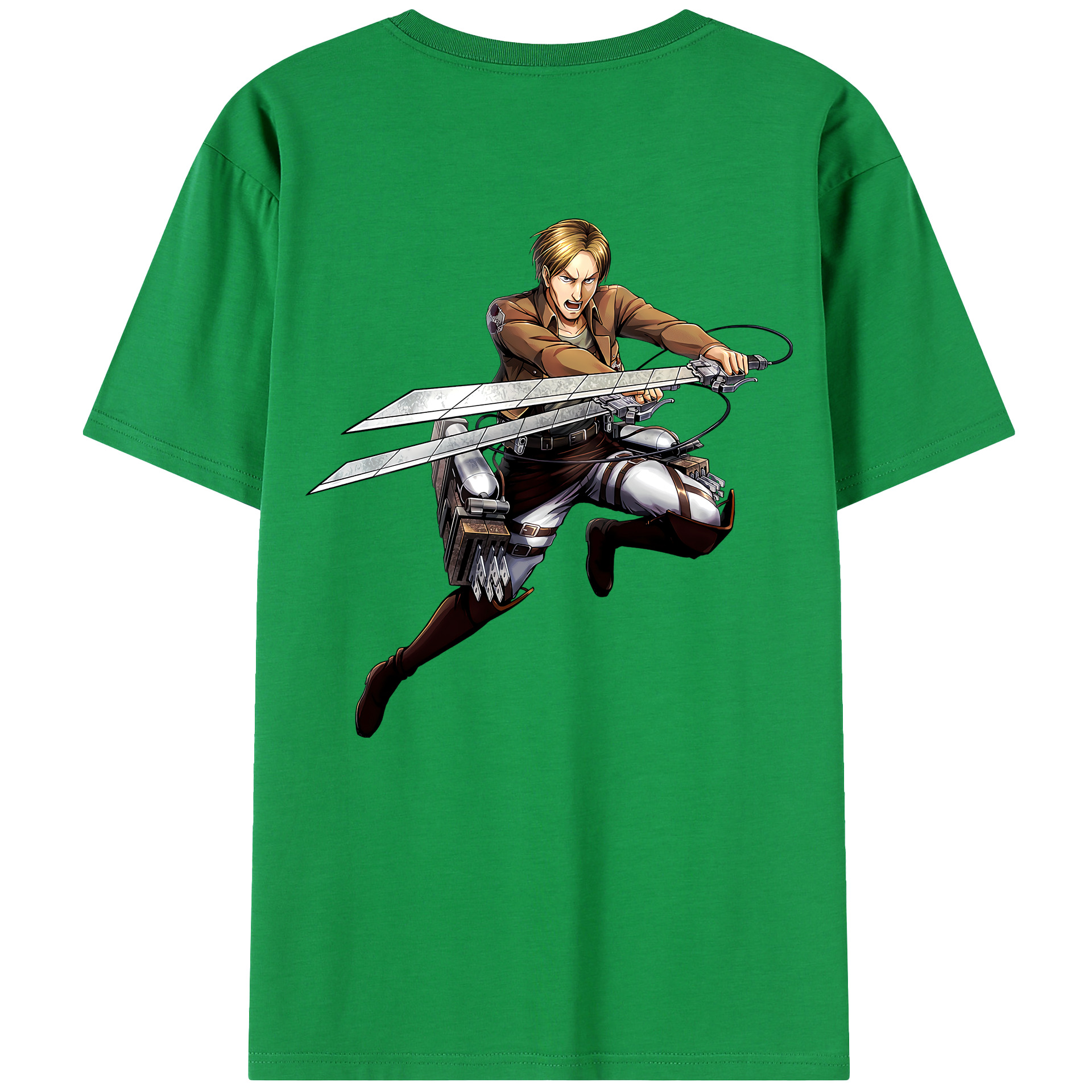 （画像用） 進撃の巨人 Attack on Titan 綿100％半袖Tシャツ（背面プリント）