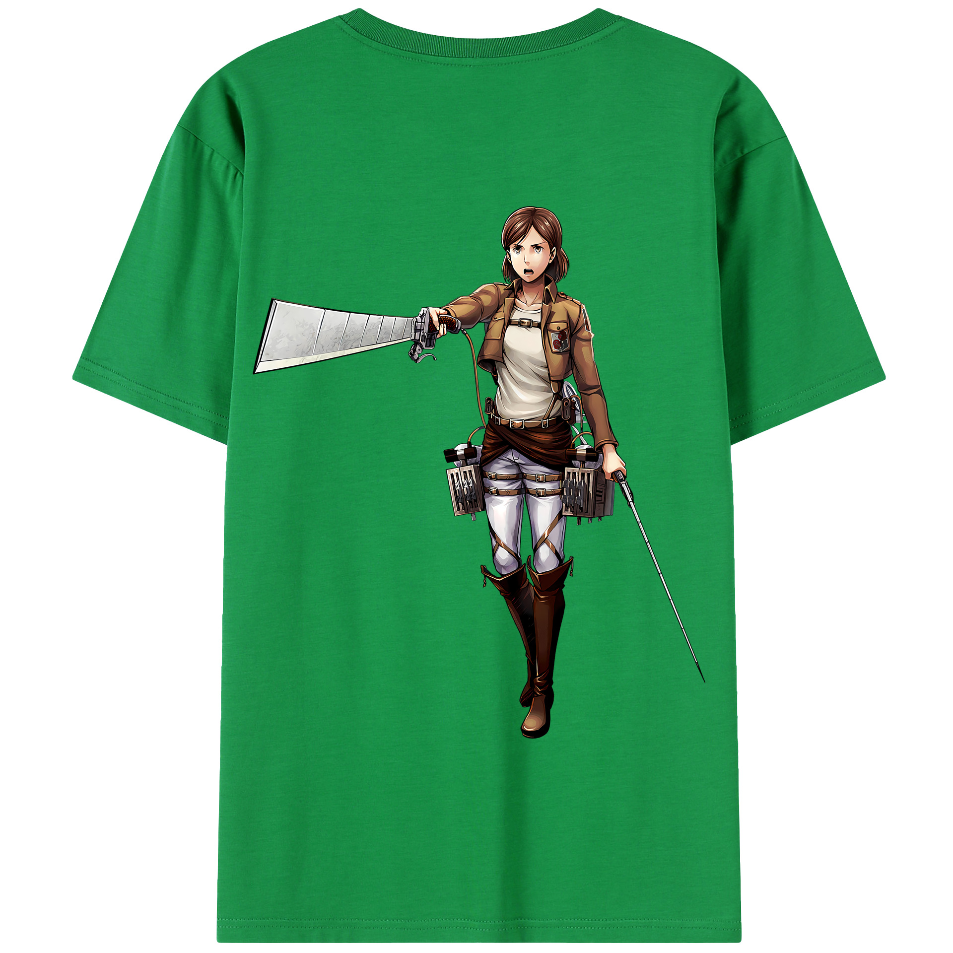 （画像用） 進撃の巨人 Attack on Titan 綿100％半袖Tシャツ（背面プリント）