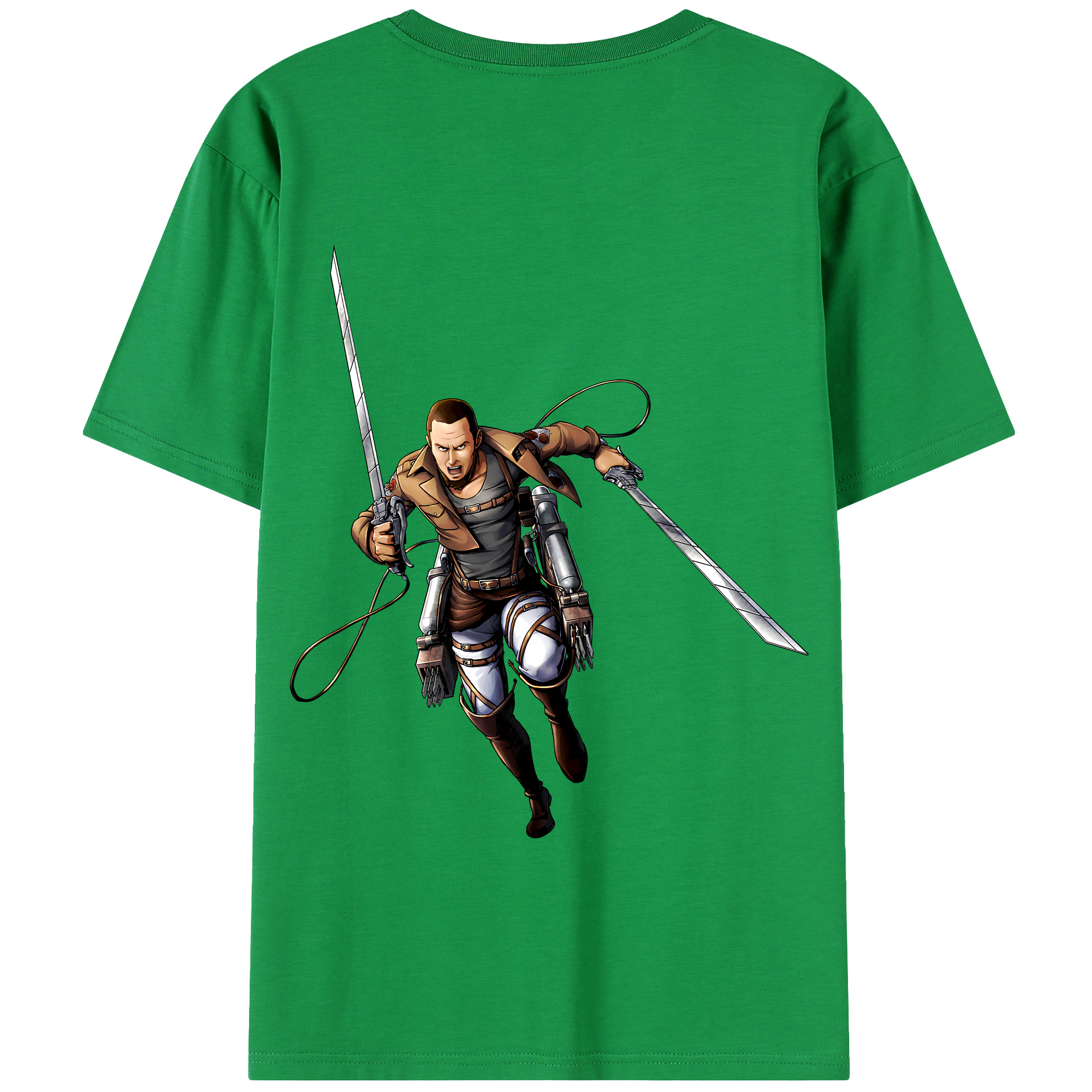 （画像用） 進撃の巨人 Attack on Titan 綿100％半袖Tシャツ（背面プリント）
