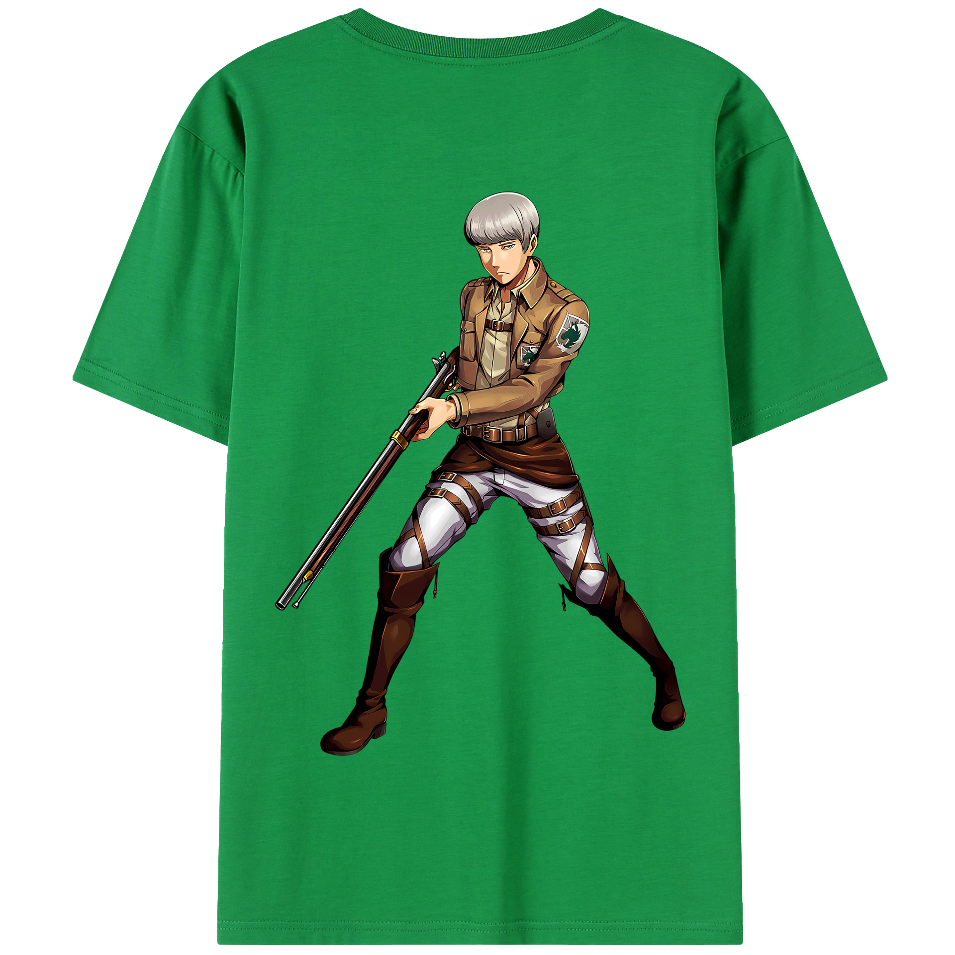 （画像用） 進撃の巨人 Attack on Titan 綿100％半袖Tシャツ（背面プリント）