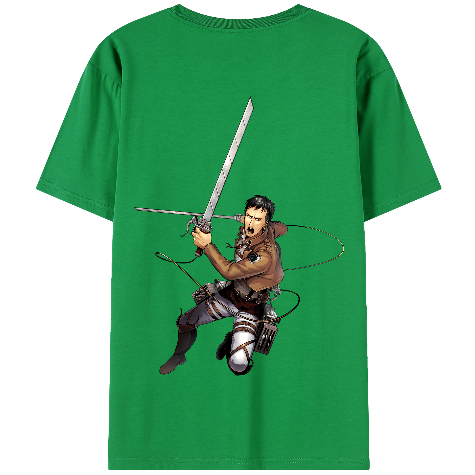 （画像用） 進撃の巨人 Attack on Titan 綿100％半袖Tシャツ（背面プリント）