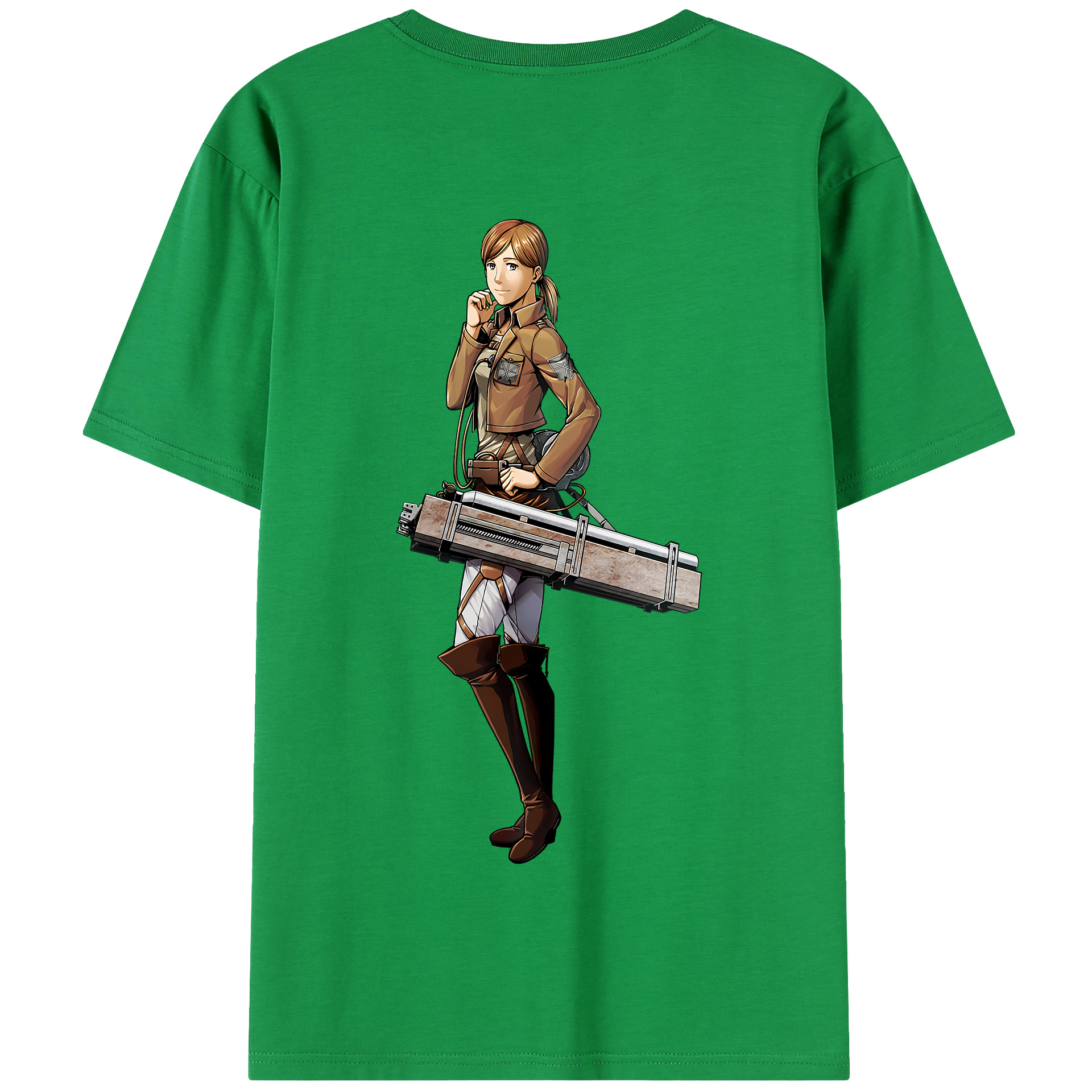 （画像用） 進撃の巨人 Attack on Titan 綿100％半袖Tシャツ（背面プリント）