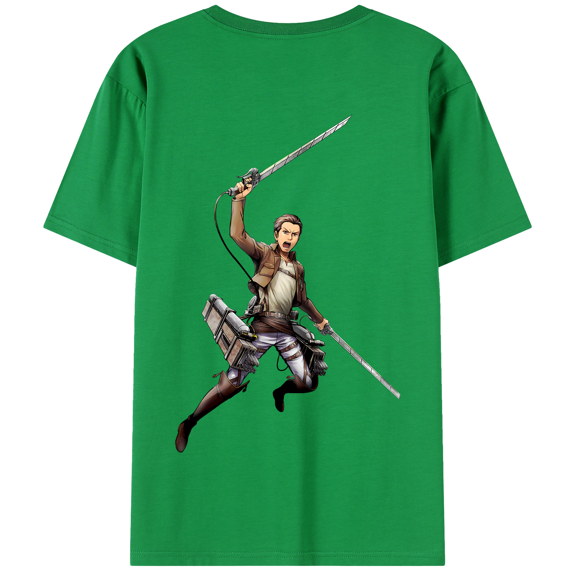 （画像用） 進撃の巨人 Attack on Titan 綿100％半袖Tシャツ（背面プリント）