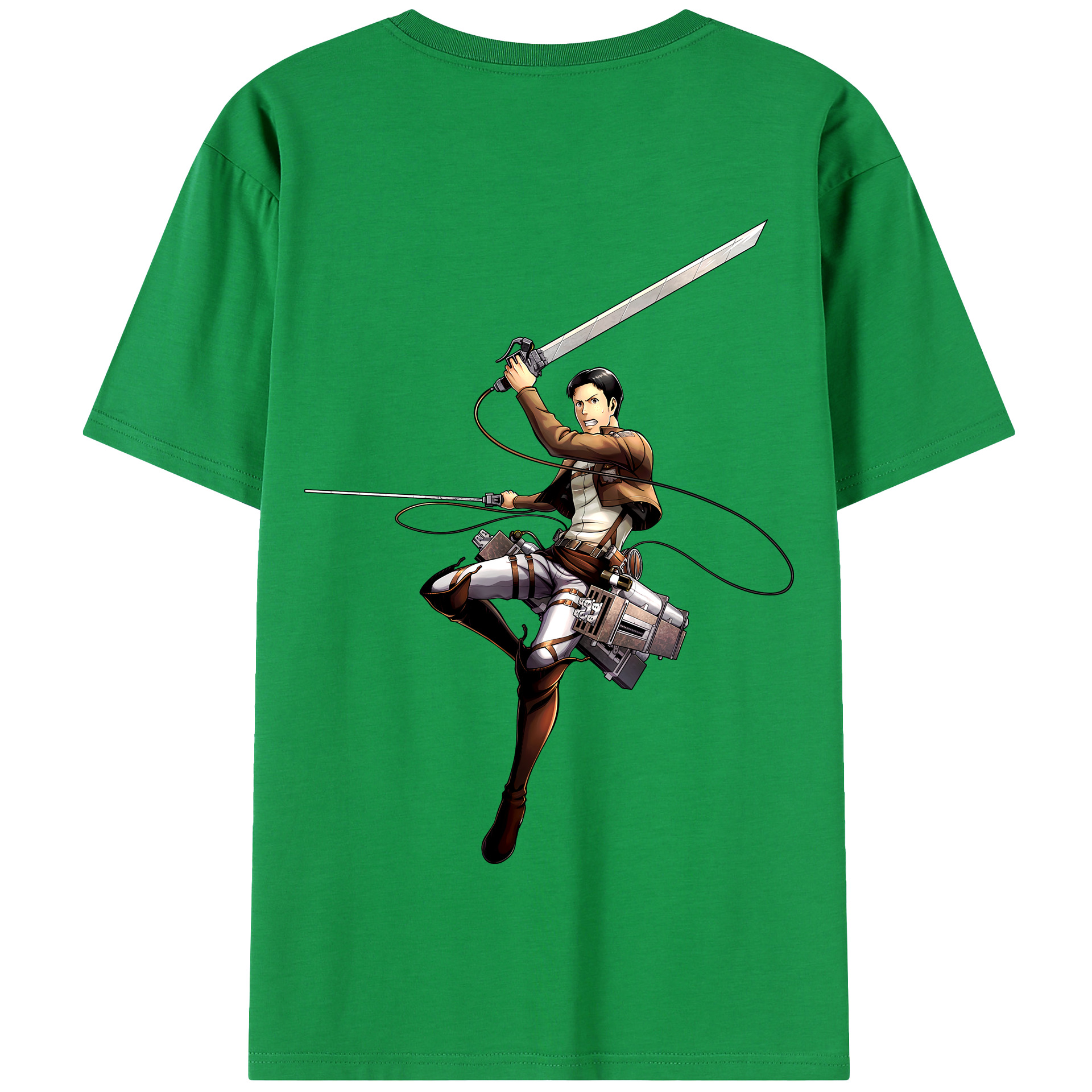 （画像用） 進撃の巨人 Attack on Titan 綿100％半袖Tシャツ（背面プリント）