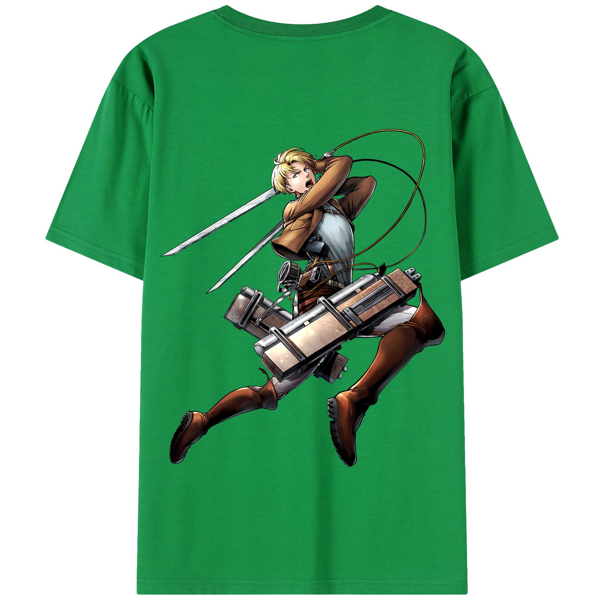 （画像用） 進撃の巨人 Attack on Titan 綿100％半袖Tシャツ（背面プリント）