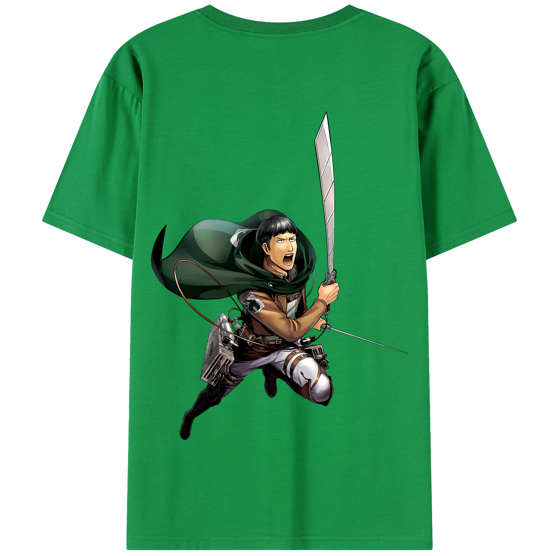 （画像用） 進撃の巨人 Attack on Titan 綿100％半袖Tシャツ（背面プリント）