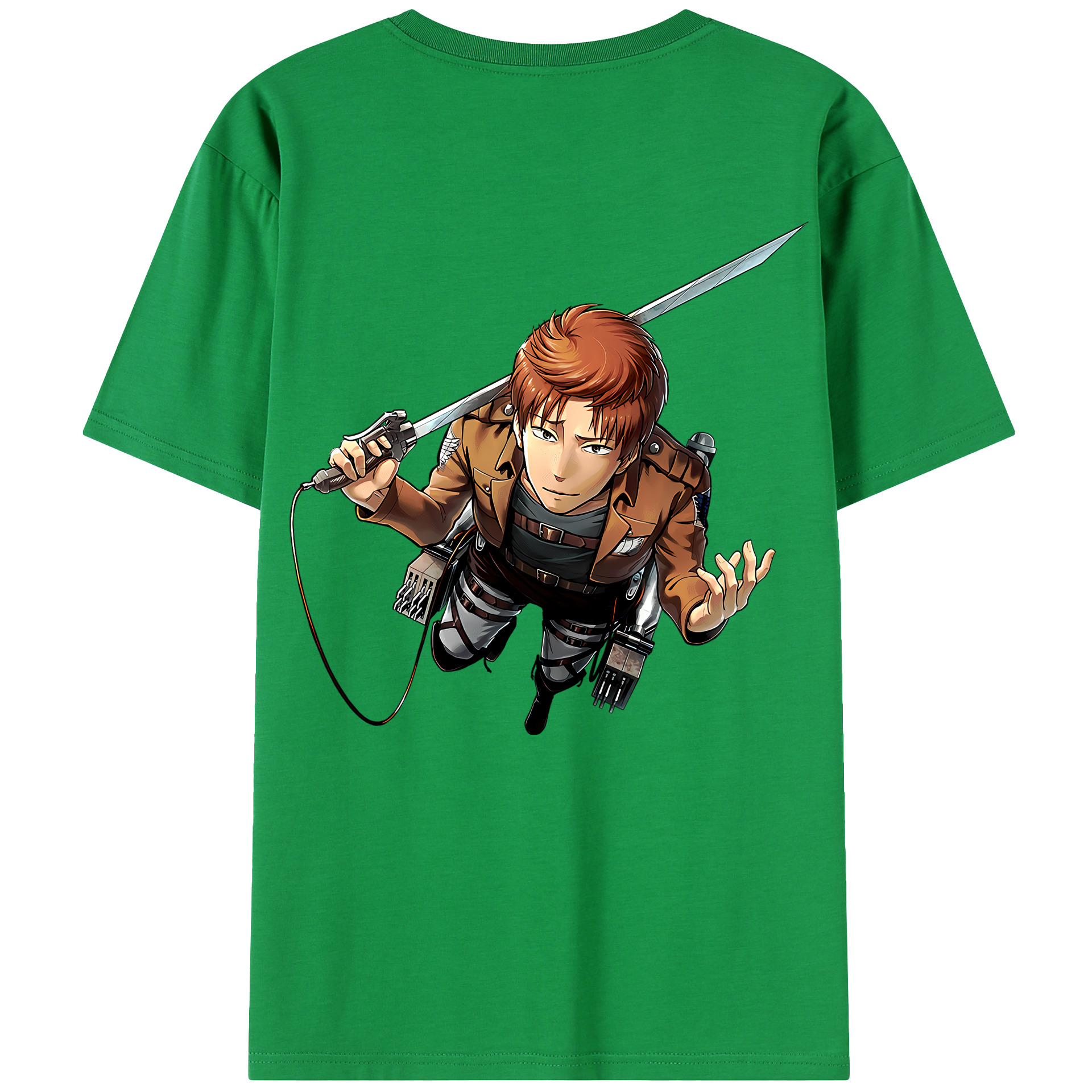 （画像用） 進撃の巨人 Attack on Titan 綿100％半袖Tシャツ（背面プリント）
