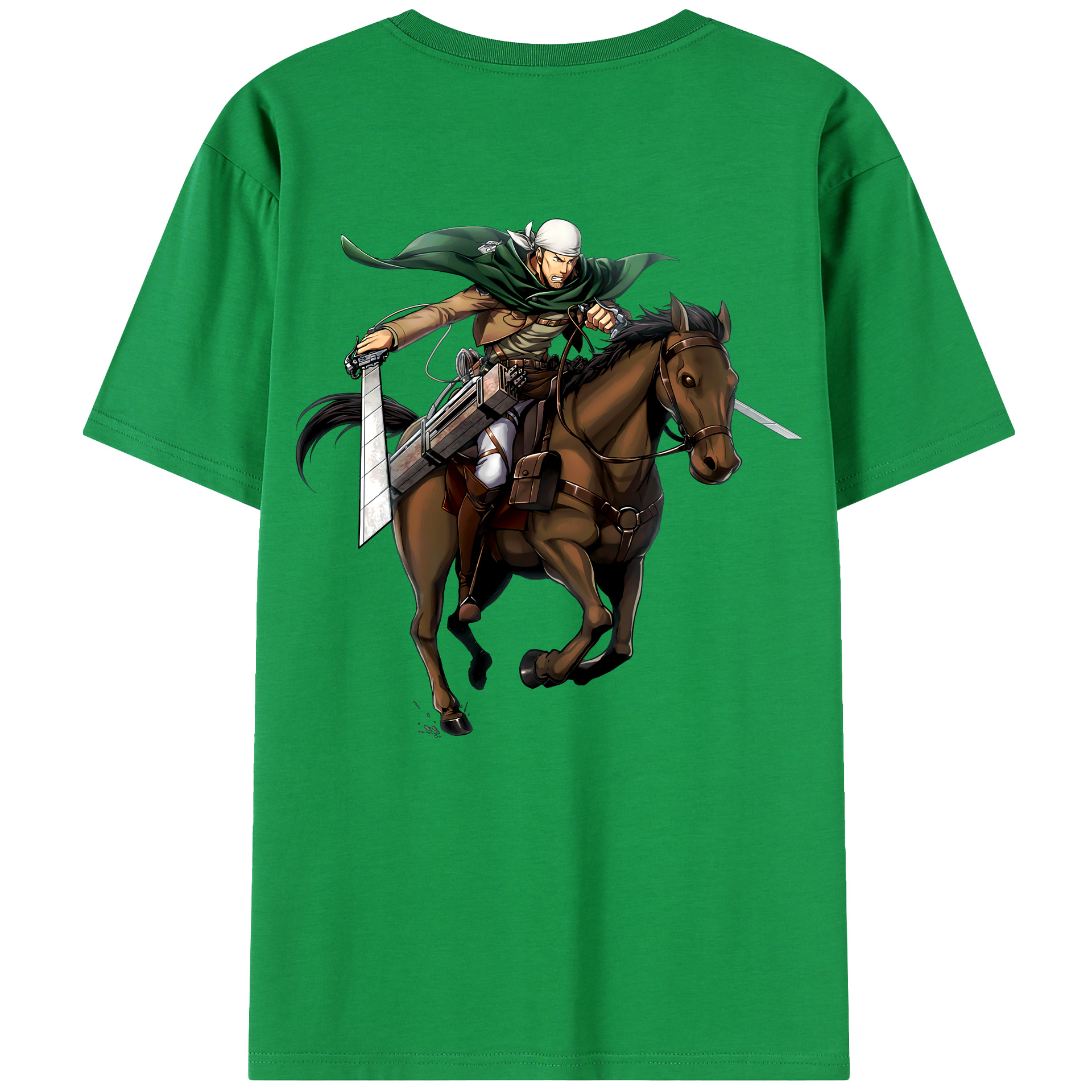 （画像用） 進撃の巨人 Attack on Titan 綿100％半袖Tシャツ（背面プリント）