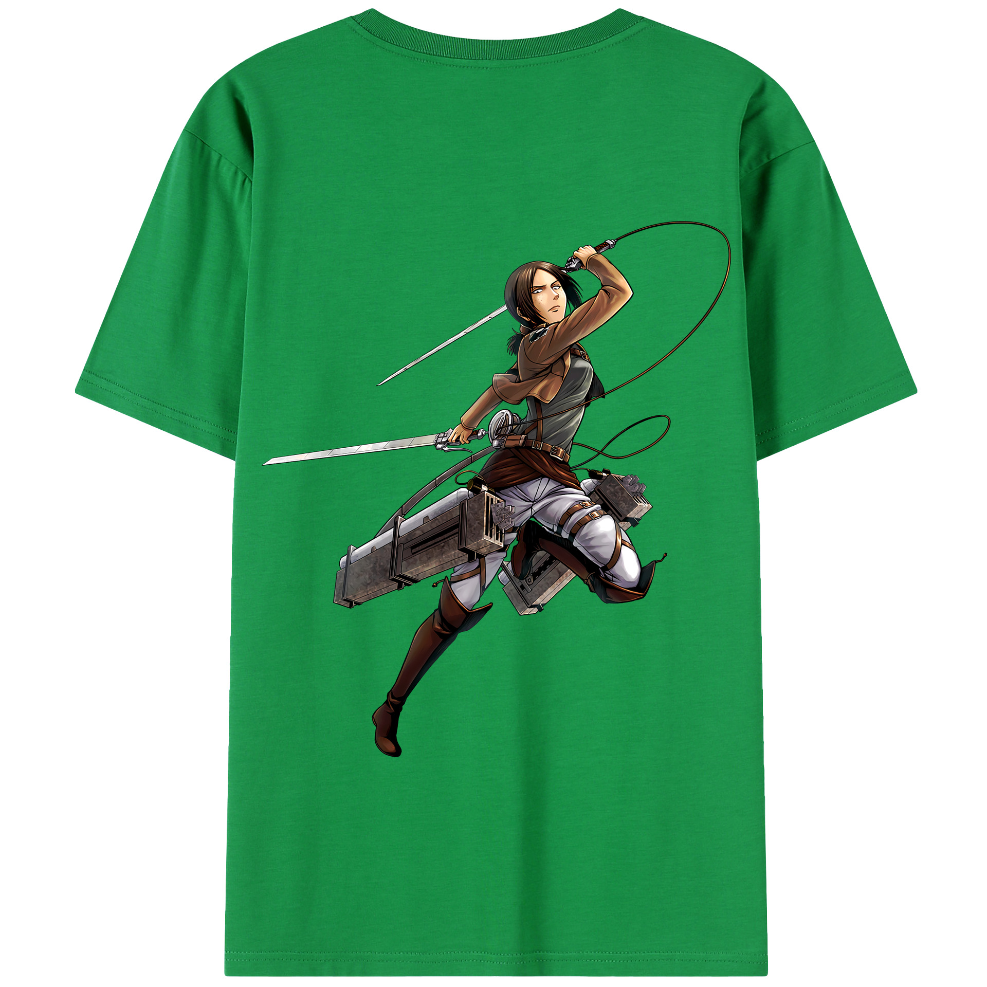 （画像用） 進撃の巨人 Attack on Titan 綿100％半袖Tシャツ（背面プリント）