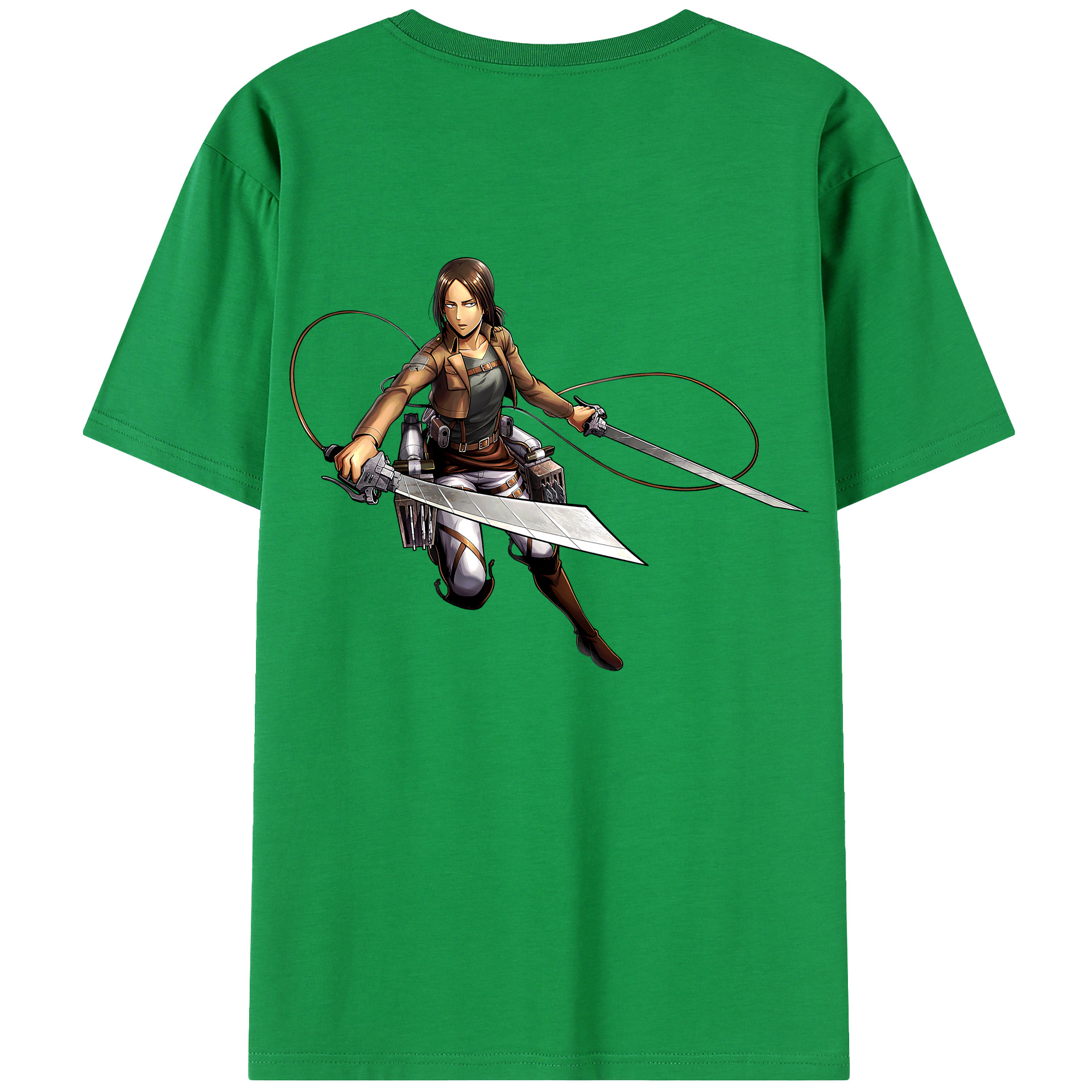 （画像用） 進撃の巨人 Attack on Titan 綿100％半袖Tシャツ（背面プリント）