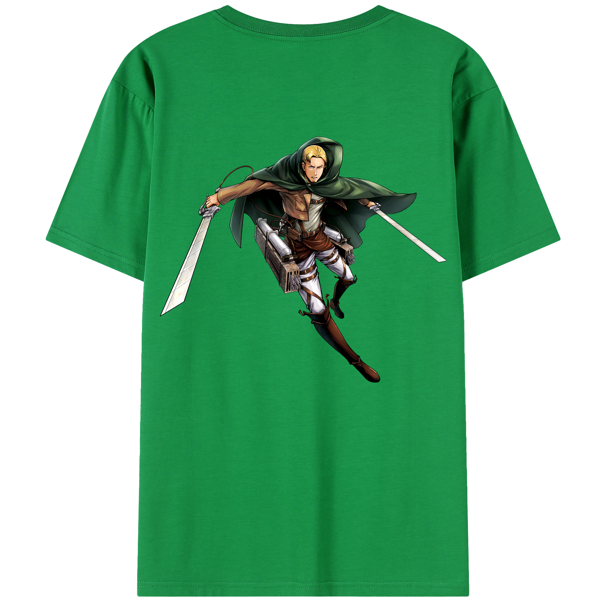 （画像用） 進撃の巨人 Attack on Titan 綿100％半袖Tシャツ（背面プリント）