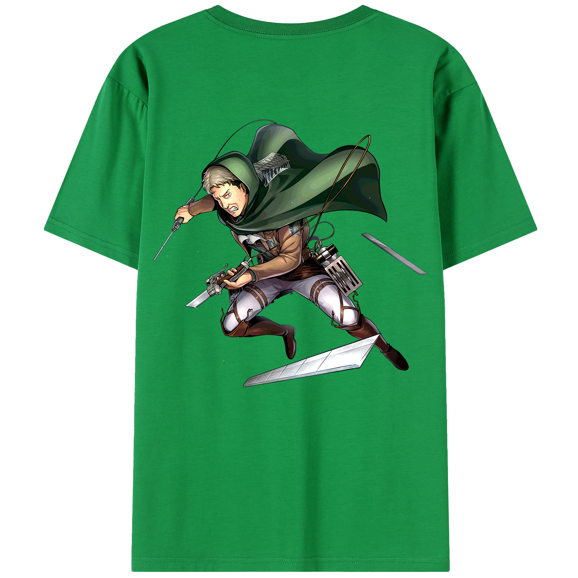（画像用） 進撃の巨人 Attack on Titan 綿100％半袖Tシャツ（背面プリント）