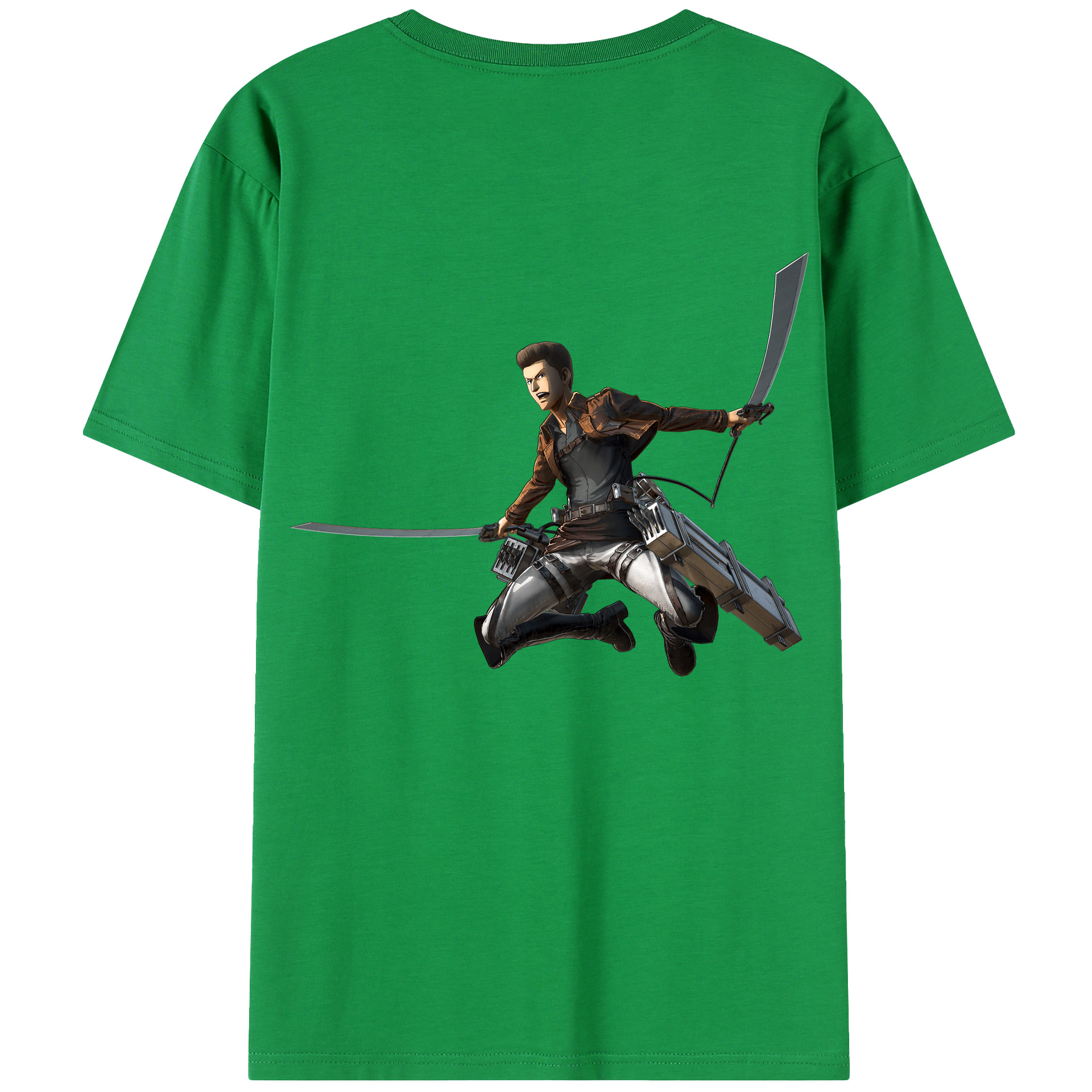 （画像用） 進撃の巨人 Attack on Titan 綿100％半袖Tシャツ（背面プリント）