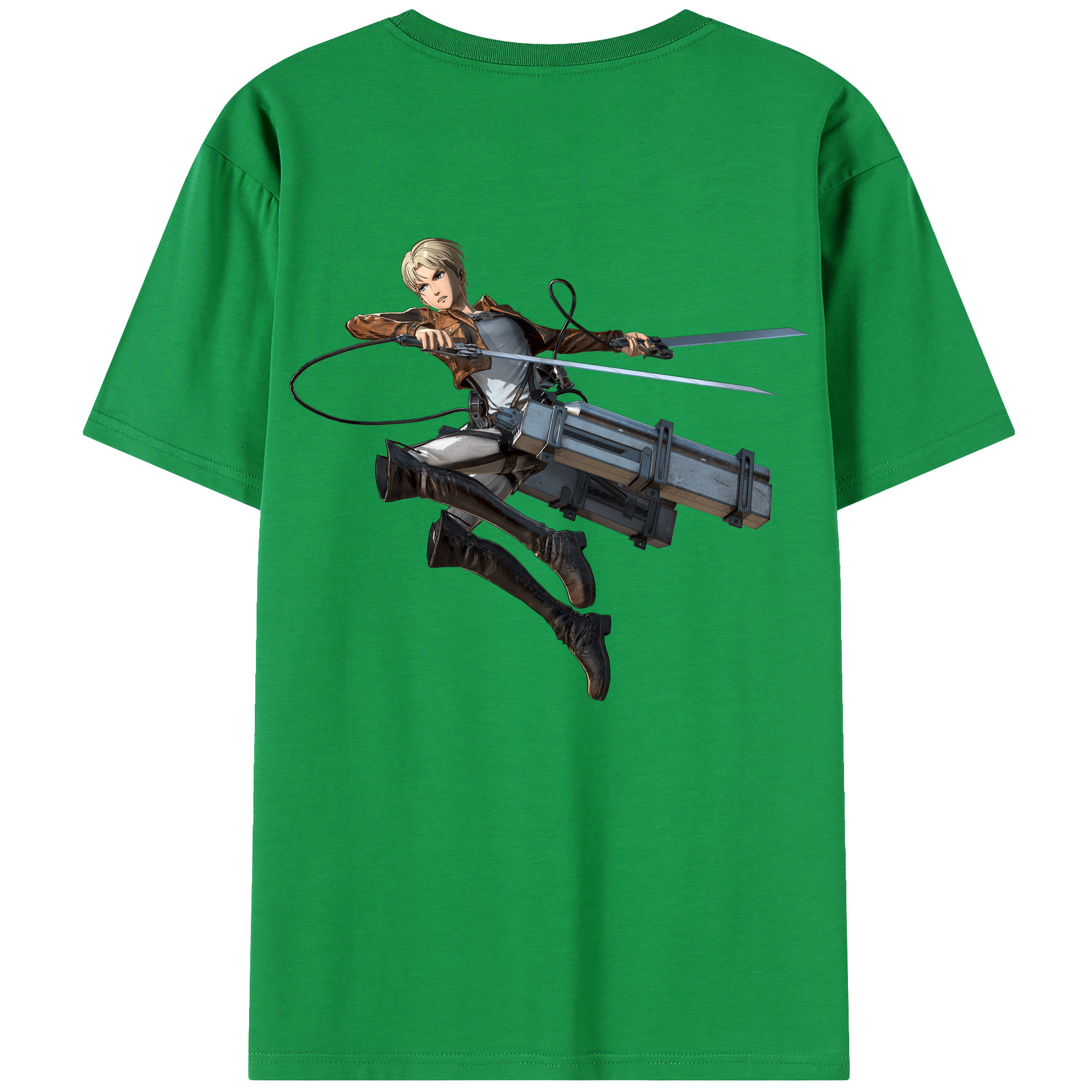 （画像用） 進撃の巨人 Attack on Titan 綿100％半袖Tシャツ（背面プリント）