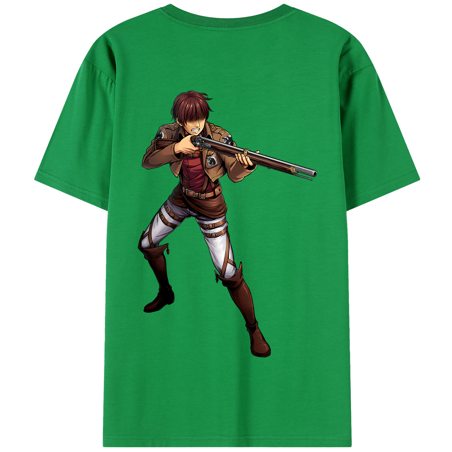（画像用） 進撃の巨人 Attack on Titan 綿100％半袖Tシャツ（背面プリント）
