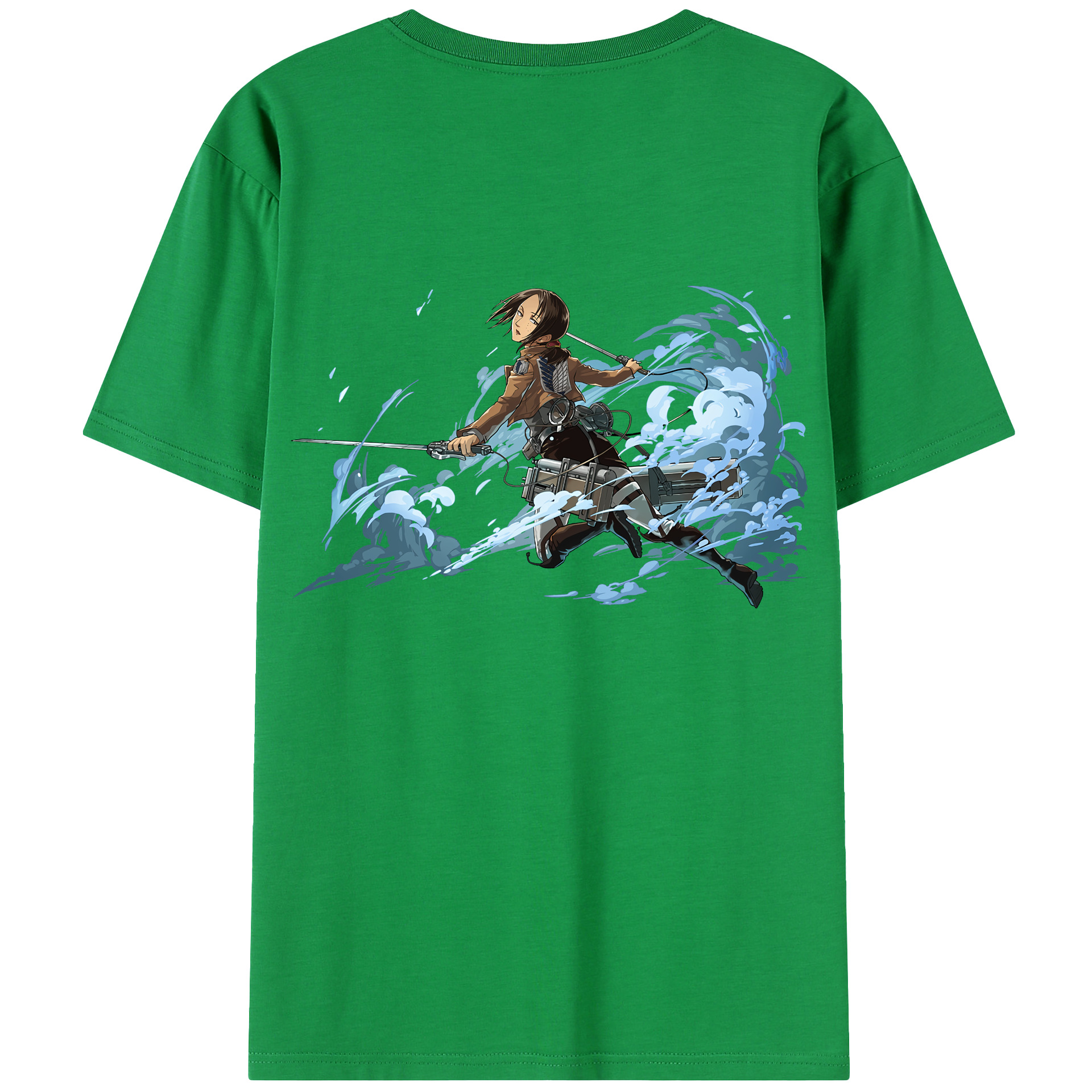 （画像用） 進撃の巨人 Attack on Titan 綿100％半袖Tシャツ（背面プリント）