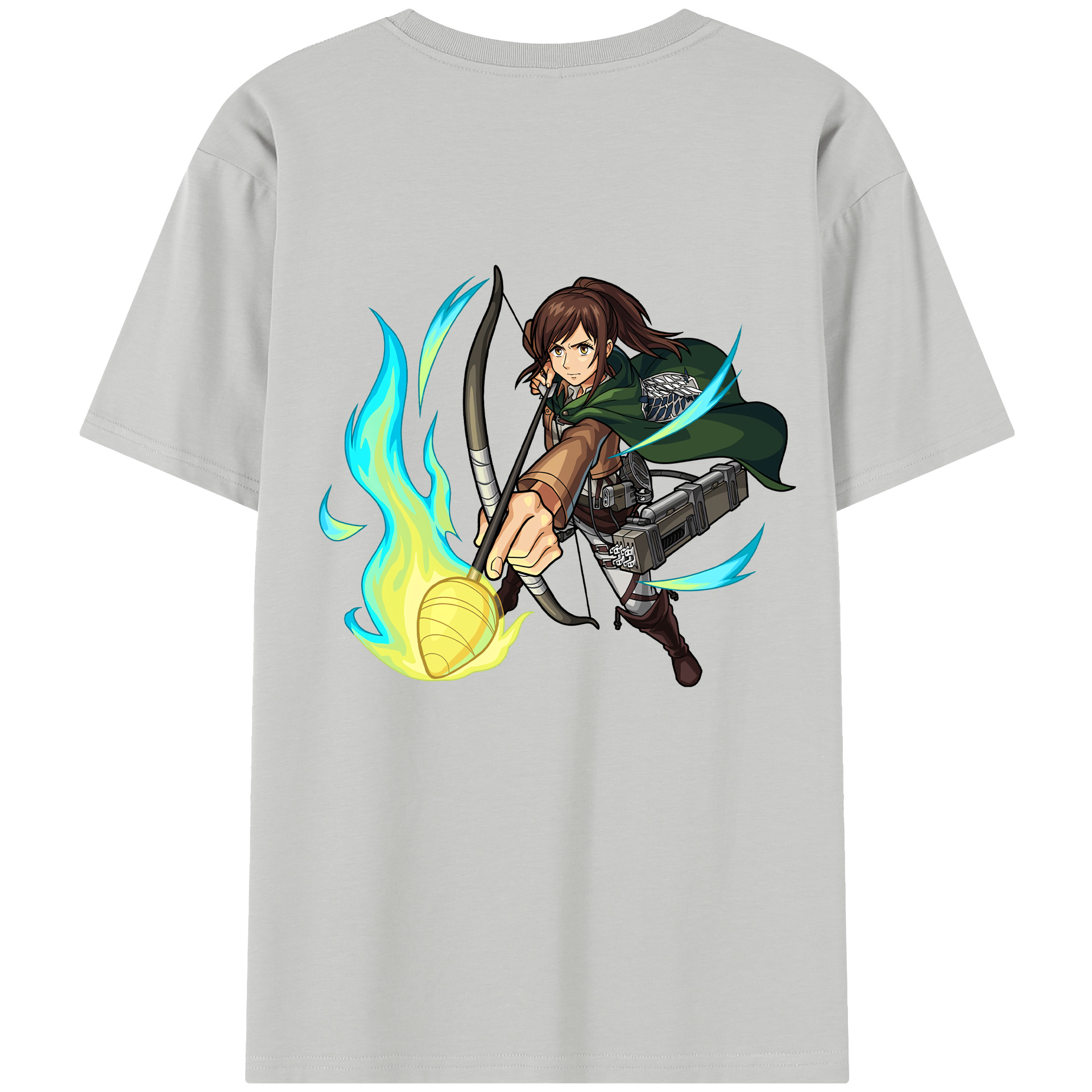 （画像用） 進撃の巨人 サシャ·ブラウス Attack on Titan Sasha Blaus 綿100％半袖Tシャツ（背面プリント）