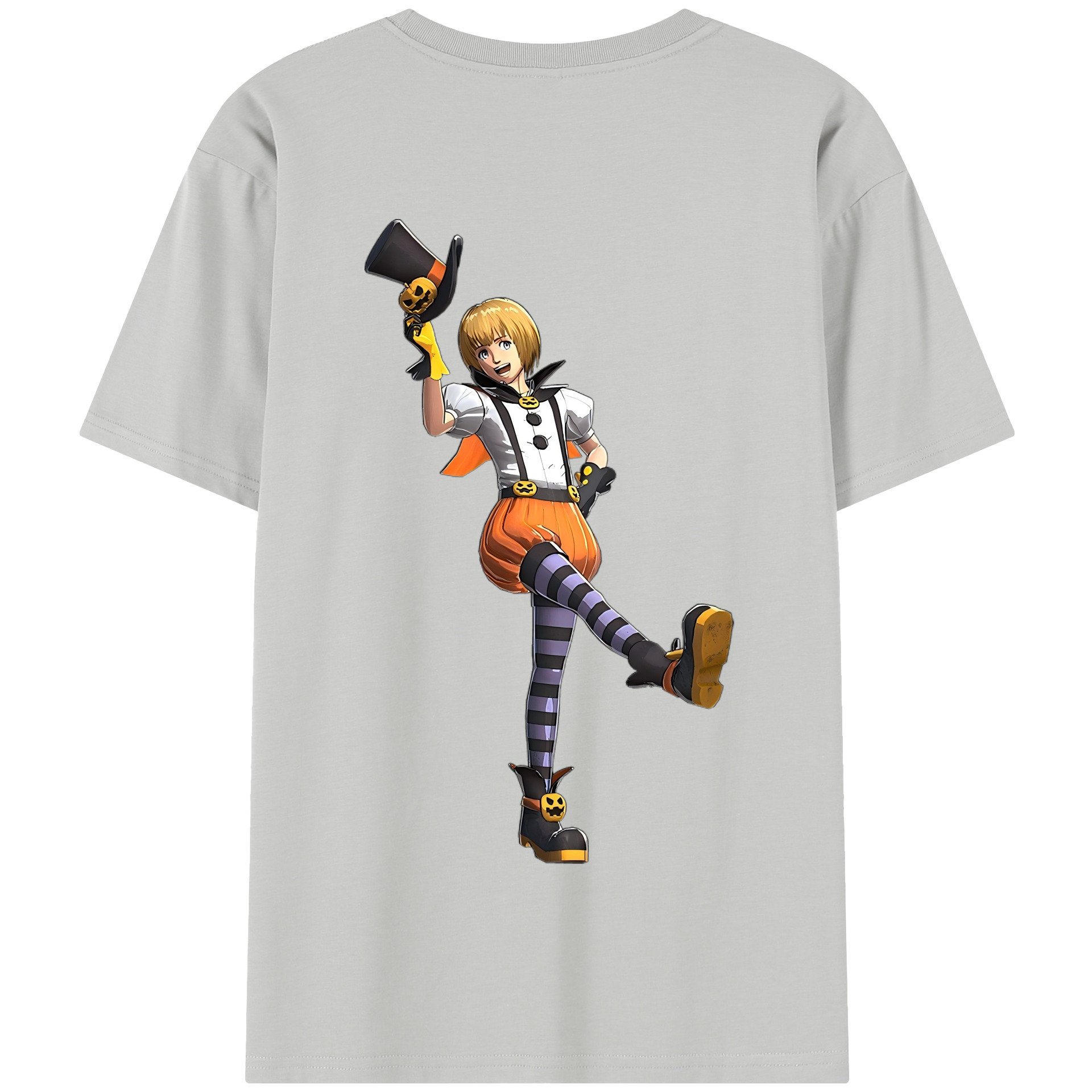 （画像用） 進撃の巨人 アルミン·アルレルト Attack on Titan Armin Arlert 綿100％半袖Tシャツ（背面プリント）