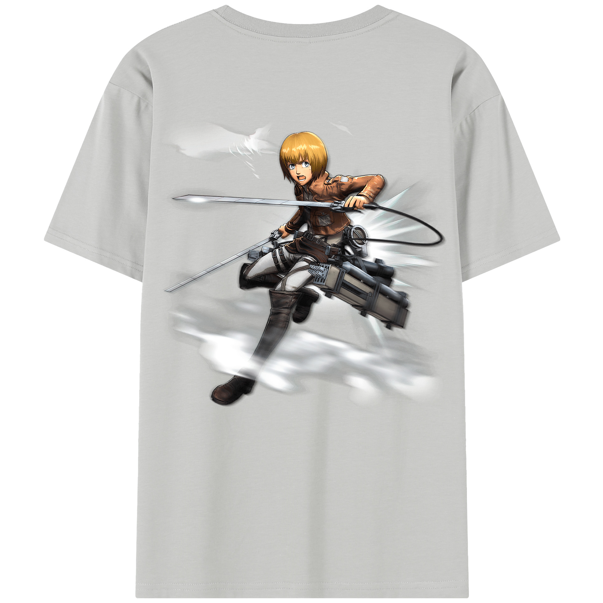 （画像用） 進撃の巨人 アルミン·アルレルト Attack on Titan Armin Arlert 綿100％半袖Tシャツ（背面プリント）