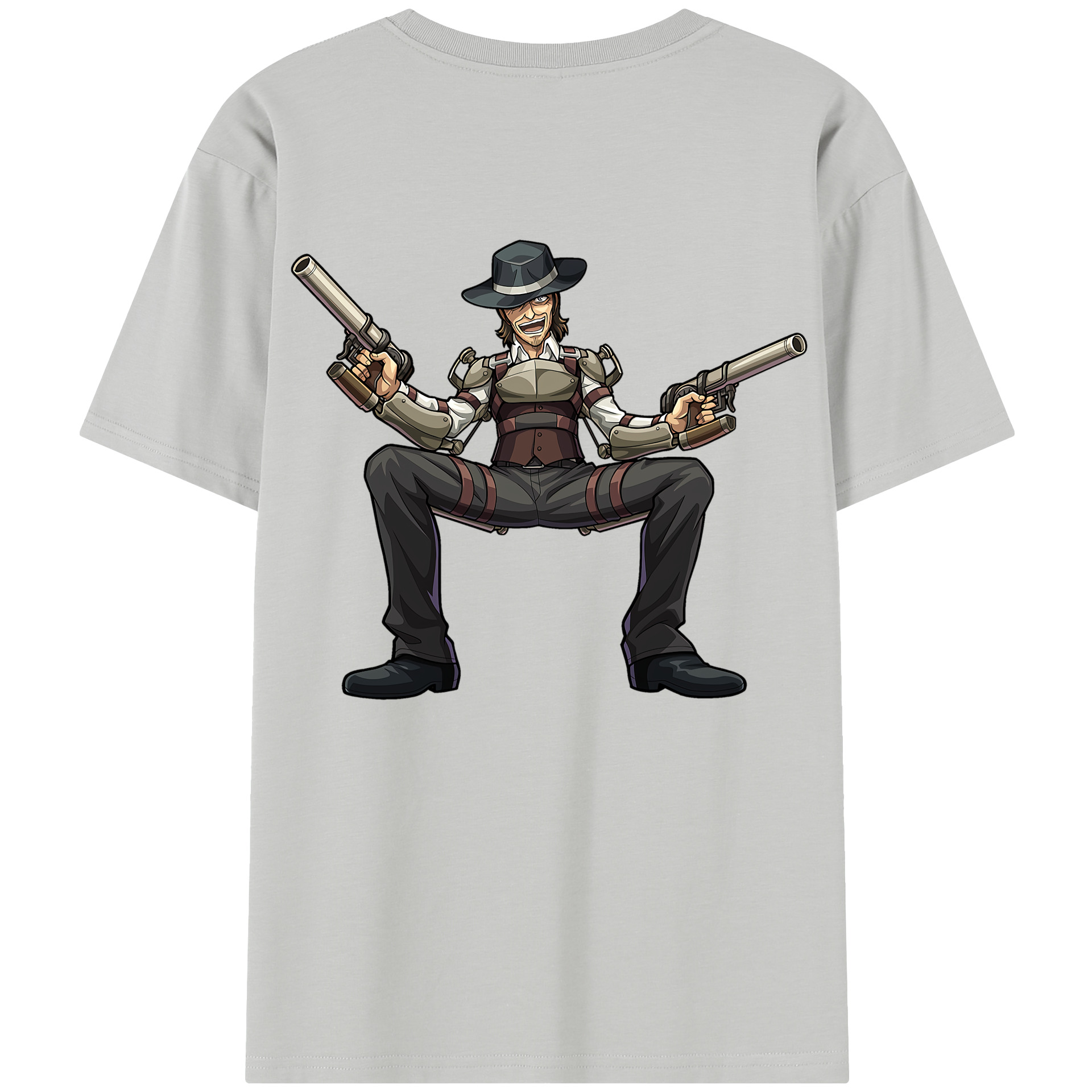 （画像用） 進撃の巨人 ケニー·アッカーマン Attack on Titan Kenny Ackerman 綿100％半袖Tシャツ（背面プリント）