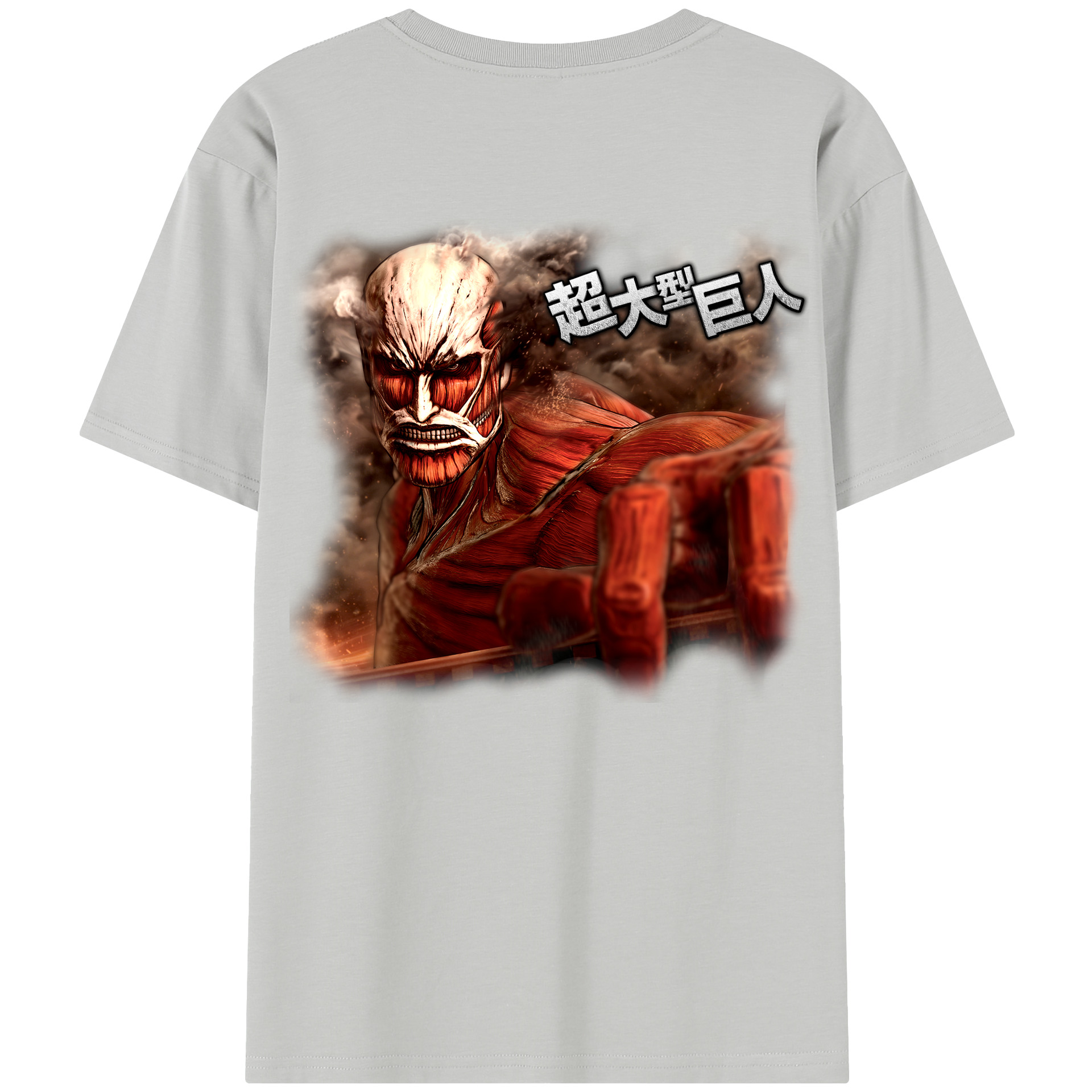 （画像用） 進撃の巨人 Attack on Titan 綿100％半袖Tシャツ（背面プリント）
