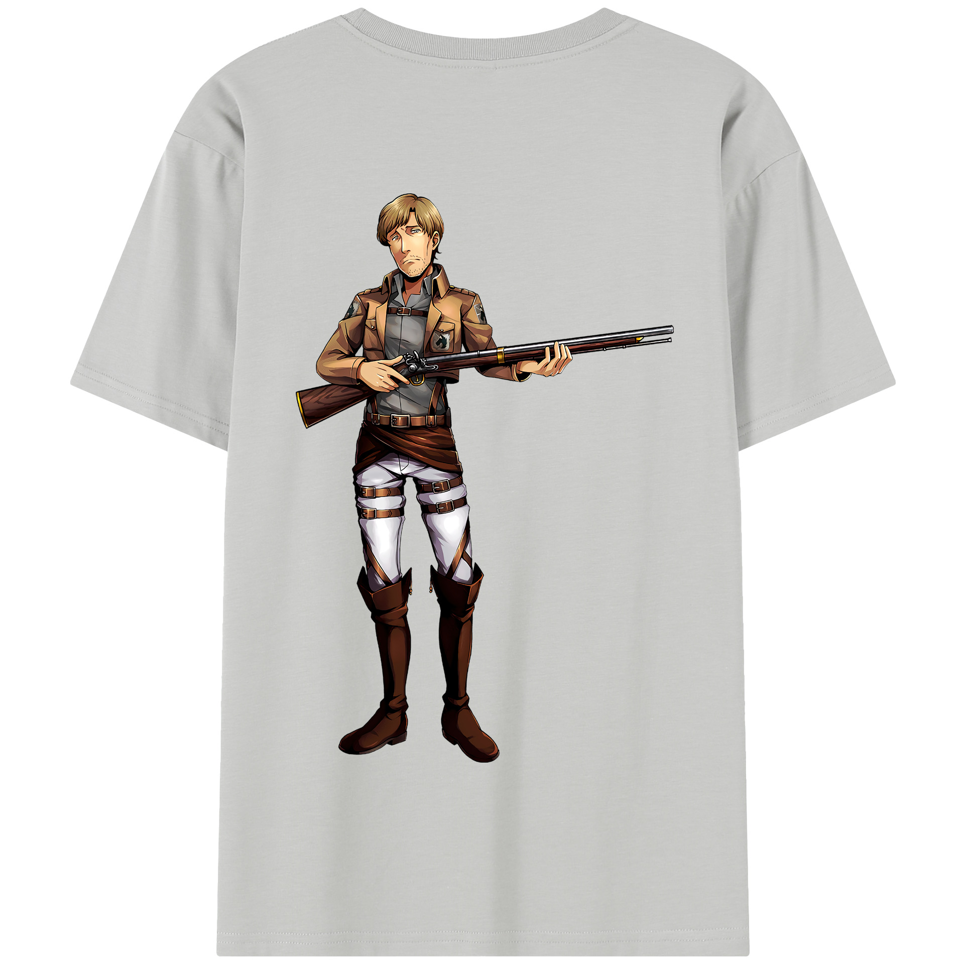 （画像用） 進撃の巨人 Attack on Titan 綿100％半袖Tシャツ（背面プリント）