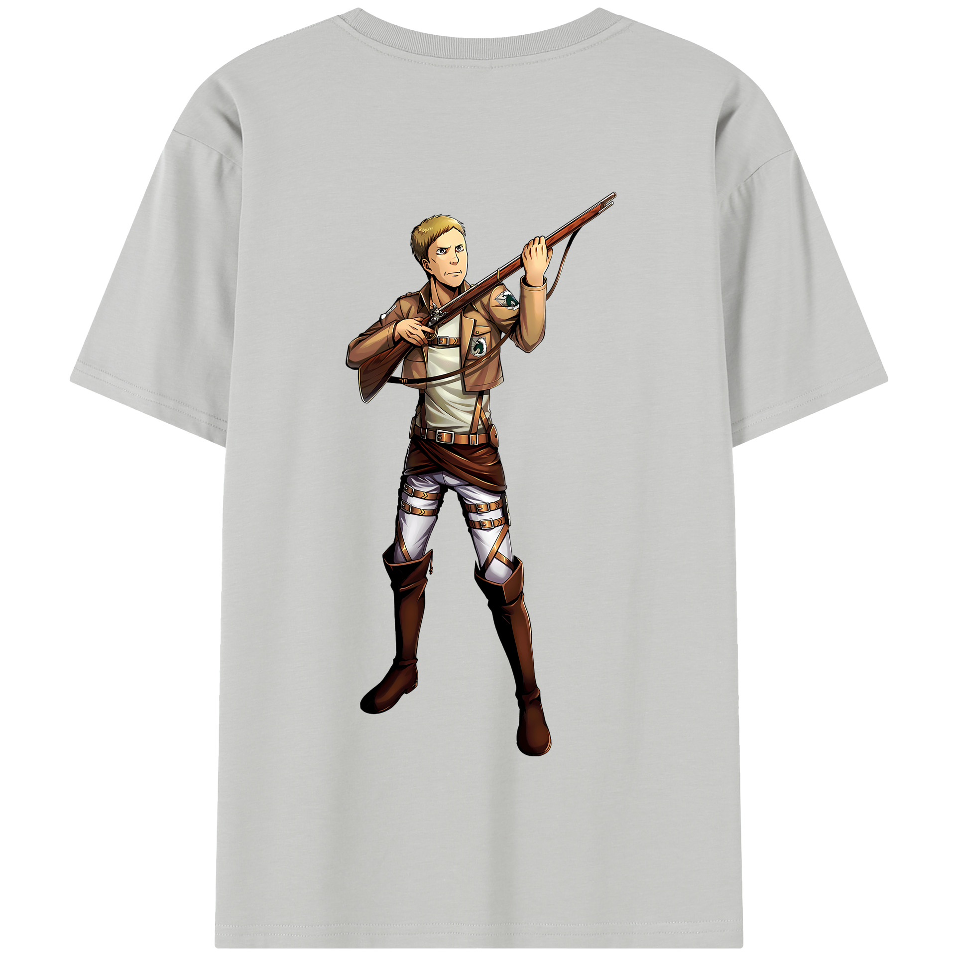 （画像用） 進撃の巨人 Attack on Titan 綿100％半袖Tシャツ（背面プリント）