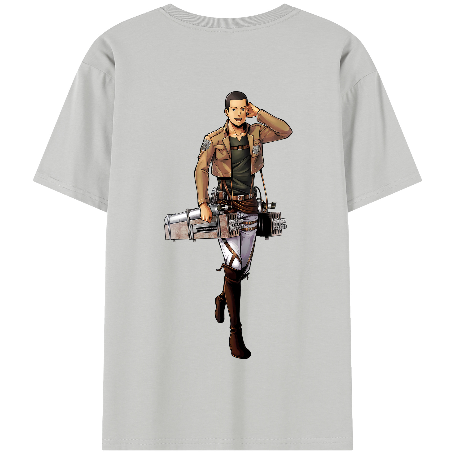 （画像用） 進撃の巨人 Attack on Titan 綿100％半袖Tシャツ（背面プリント）