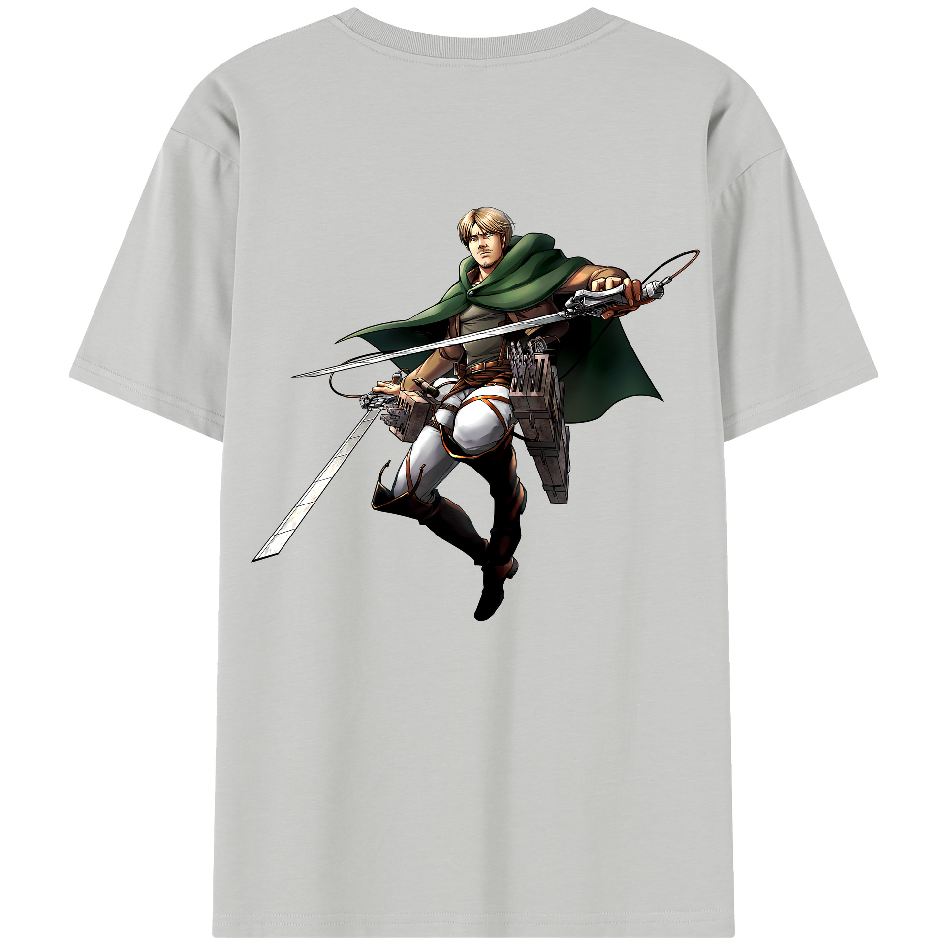 （画像用） 進撃の巨人 Attack on Titan 綿100％半袖Tシャツ（背面プリント）