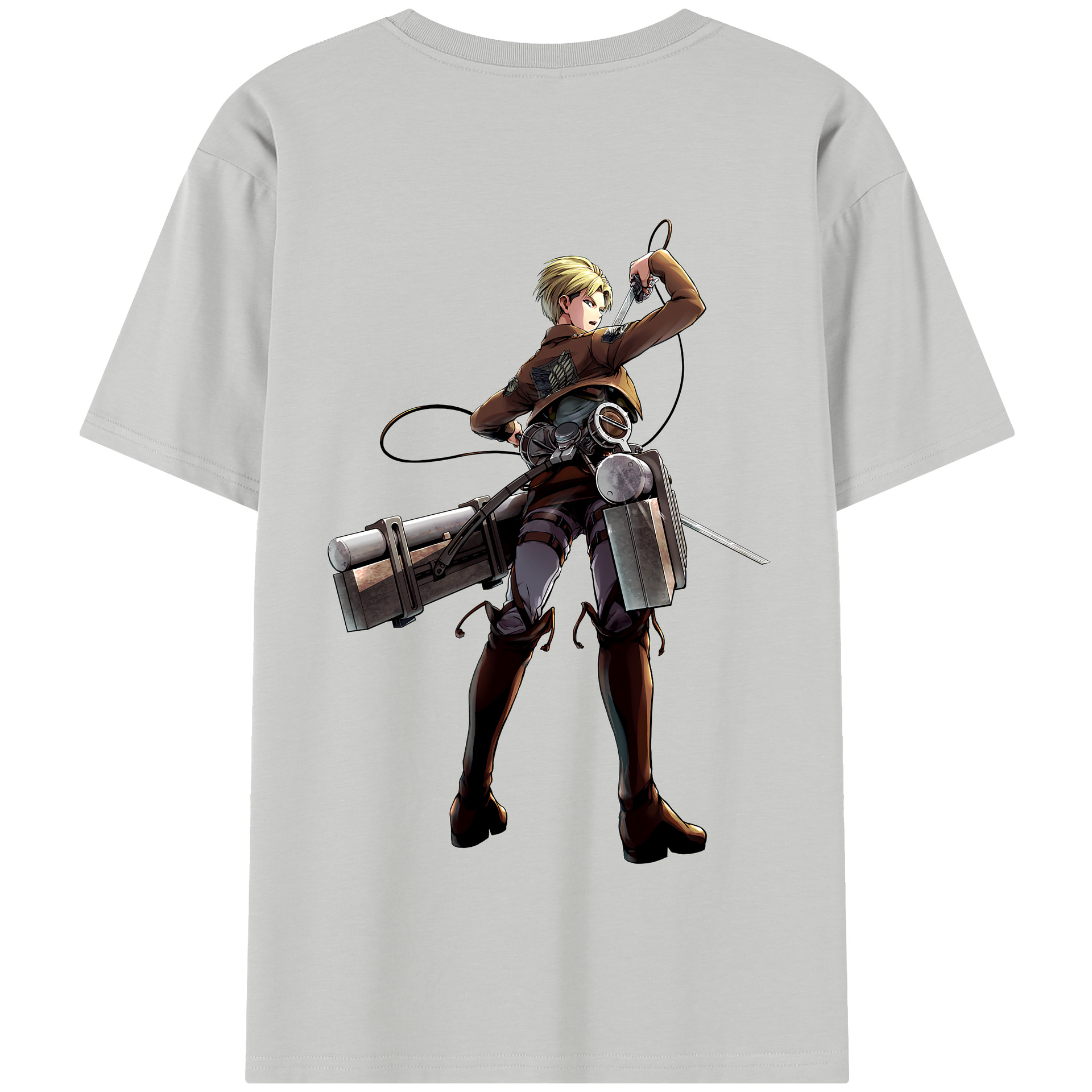 （画像用） 進撃の巨人 Attack on Titan 綿100％半袖Tシャツ（背面プリント）