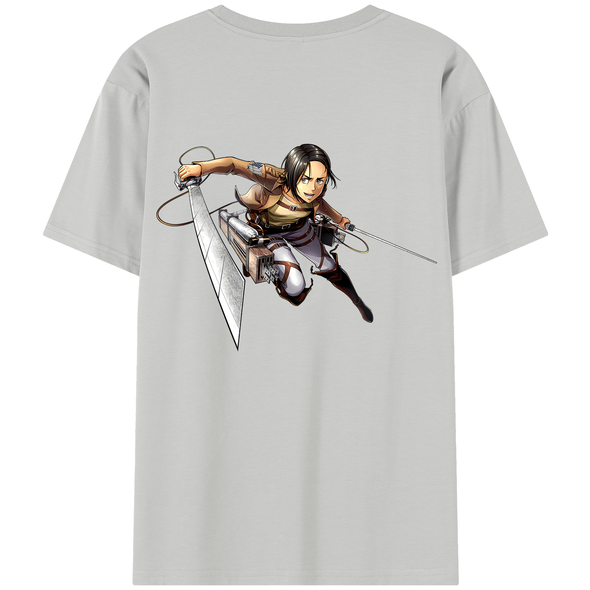 （画像用） 進撃の巨人 Attack on Titan 綿100％半袖Tシャツ（背面プリント）