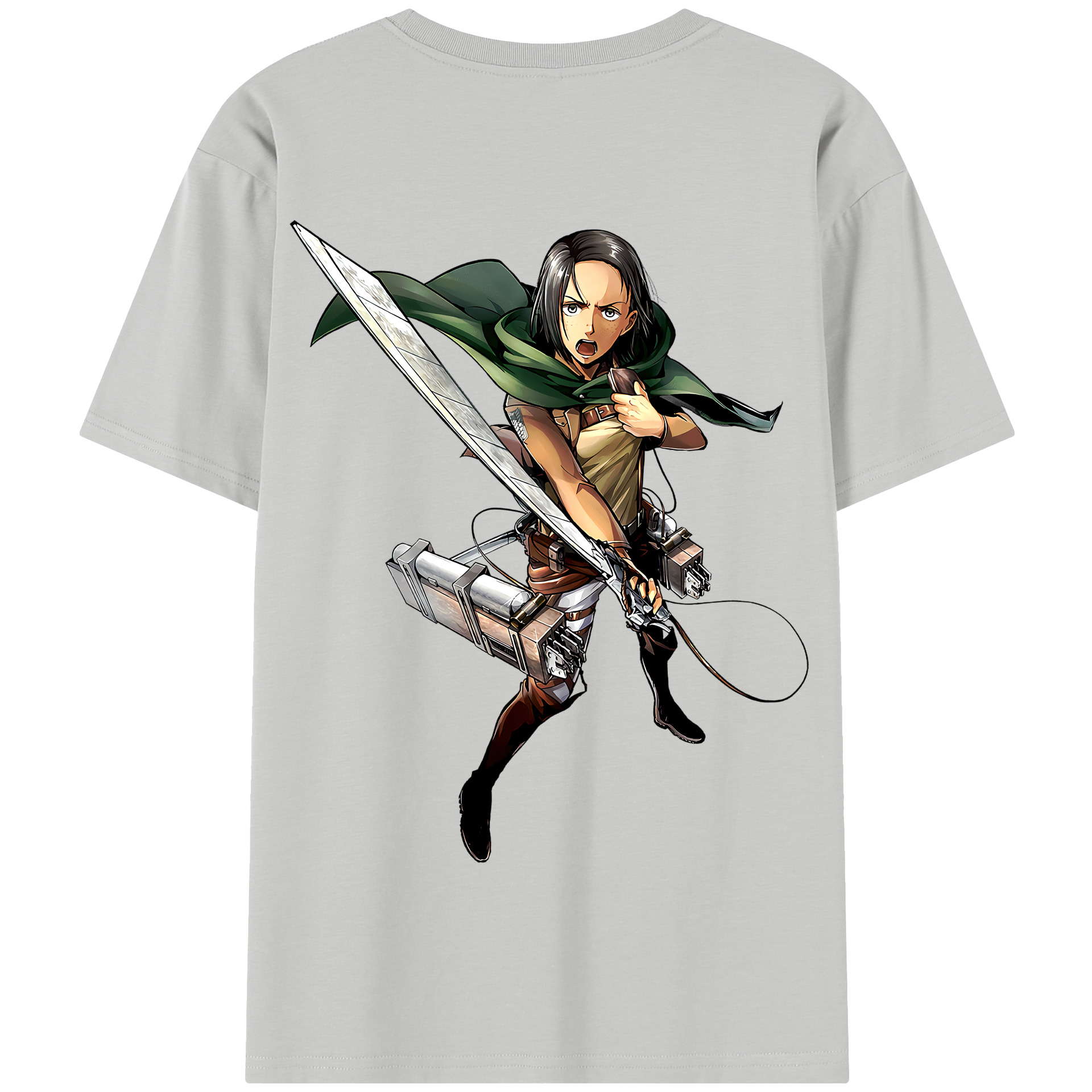 （画像用） 進撃の巨人 Attack on Titan 綿100％半袖Tシャツ（背面プリント）