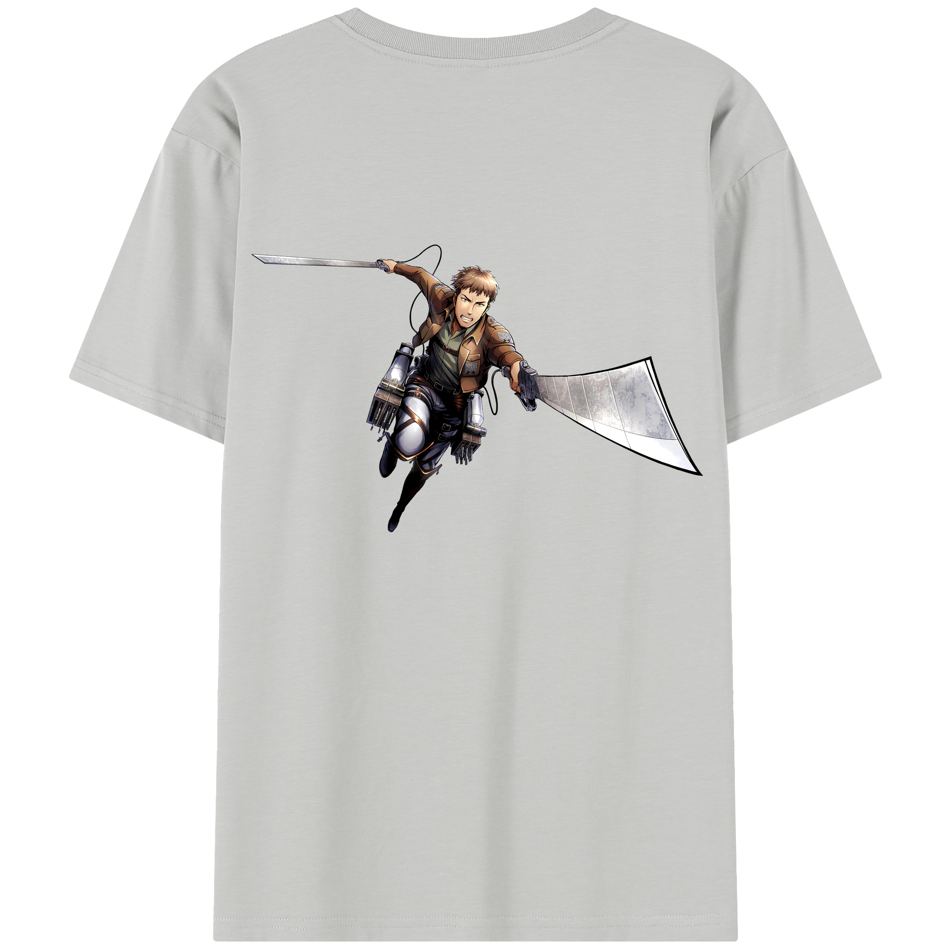 （画像用） 進撃の巨人 Attack on Titan 綿100％半袖Tシャツ（背面プリント）