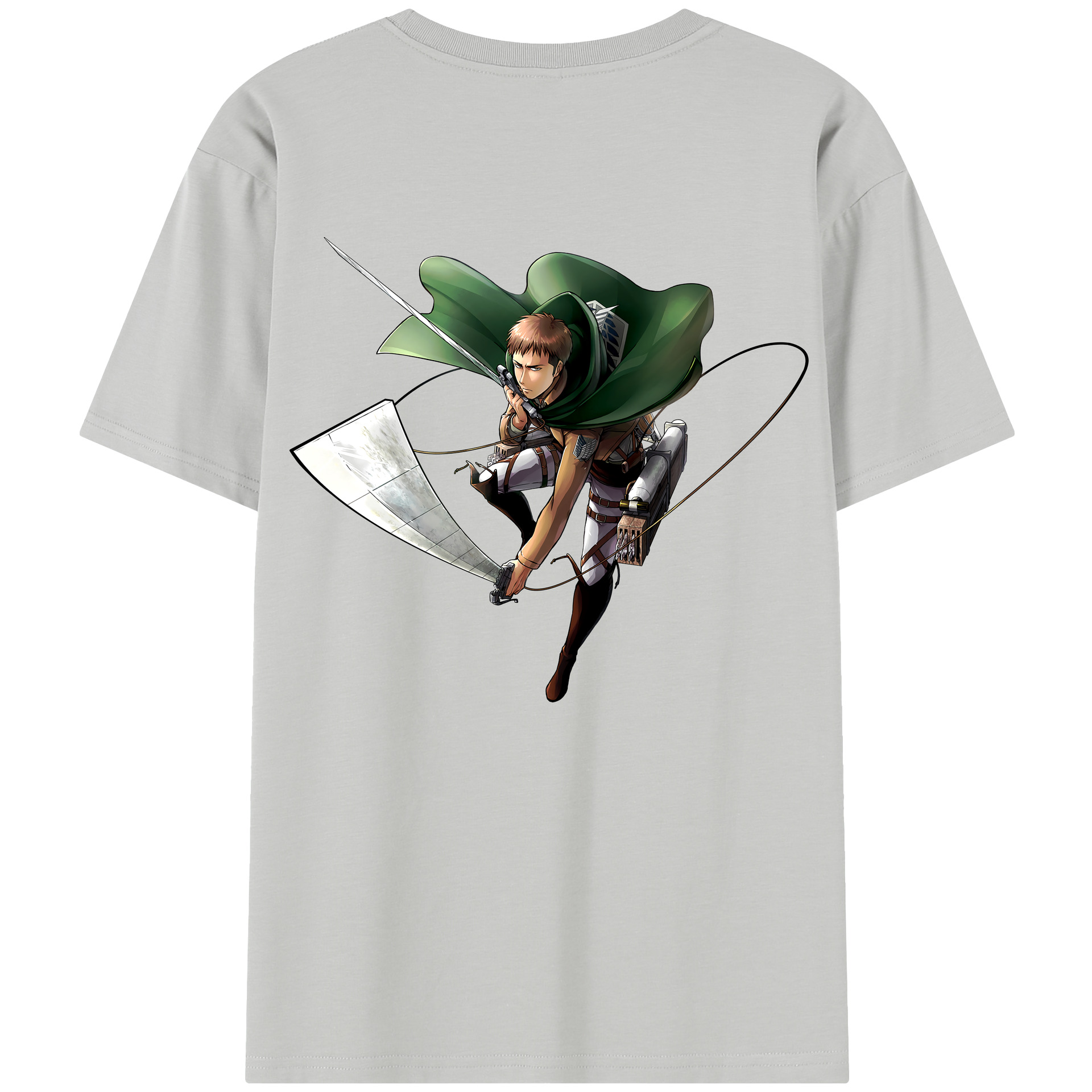 （画像用） 進撃の巨人 Attack on Titan 綿100％半袖Tシャツ（背面プリント）